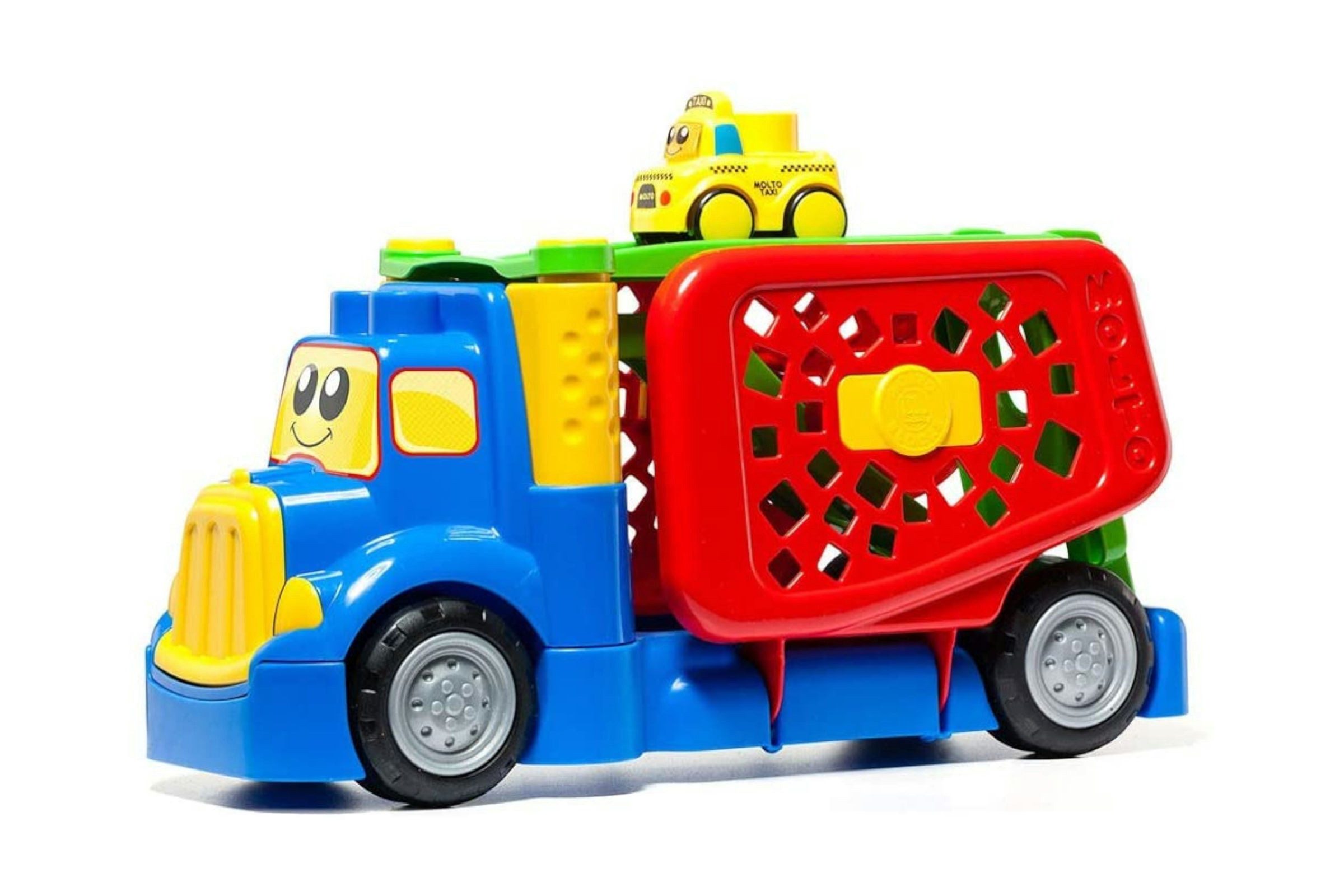 MOLTO Spielzeug-LKW Blocks LKW mit Zubehör Bausteine Auto mit Licht & Sound ab 12 Monaten, (Einzelartikel), Kompatibel mit allen Molto Blocks