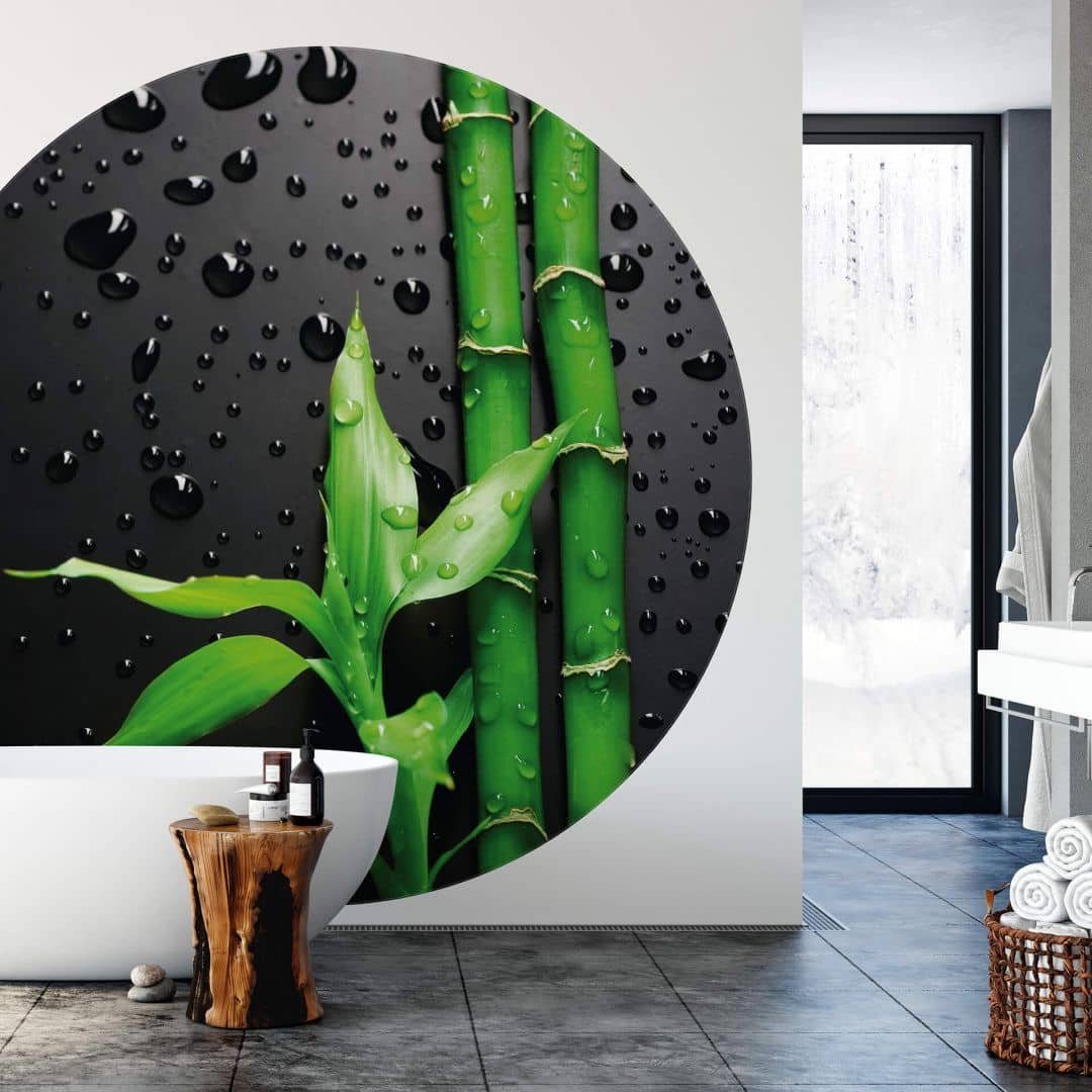 K&L Wall Art Fototapete »Runde Fototapete Bambus Wellness Tapete Feng-Shui  Vliestapete Wand Deko«, Spa online kaufen | OTTO