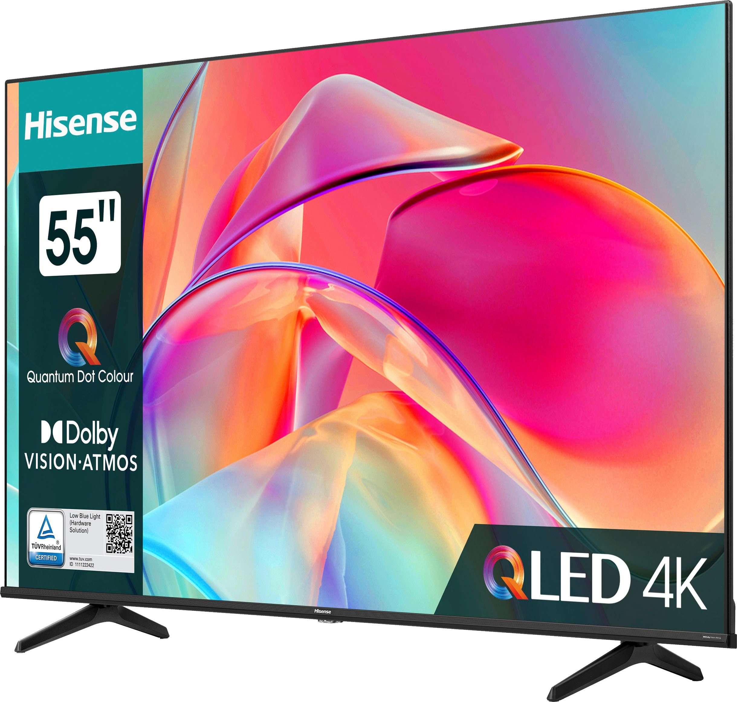 (139 Ultra Zoll, Smart-TV) HD, QLED-Fernseher cm/55 Hisense 4K 55E77KQ