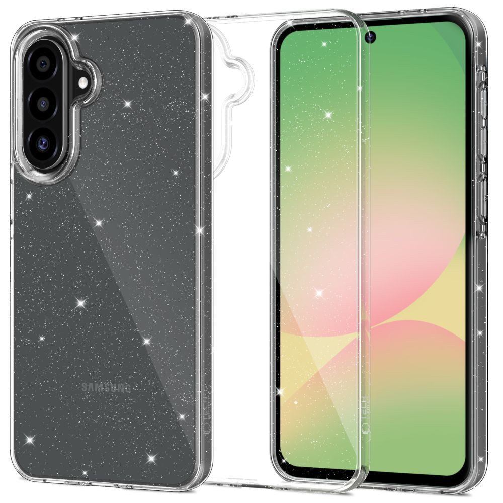 TECH PROTECT Handyhülle Schutzhülle Glitzerhülle Smartphonehülle, Glitzer-Optik, TPU, ultradünn, erhöhter Kamerarand
