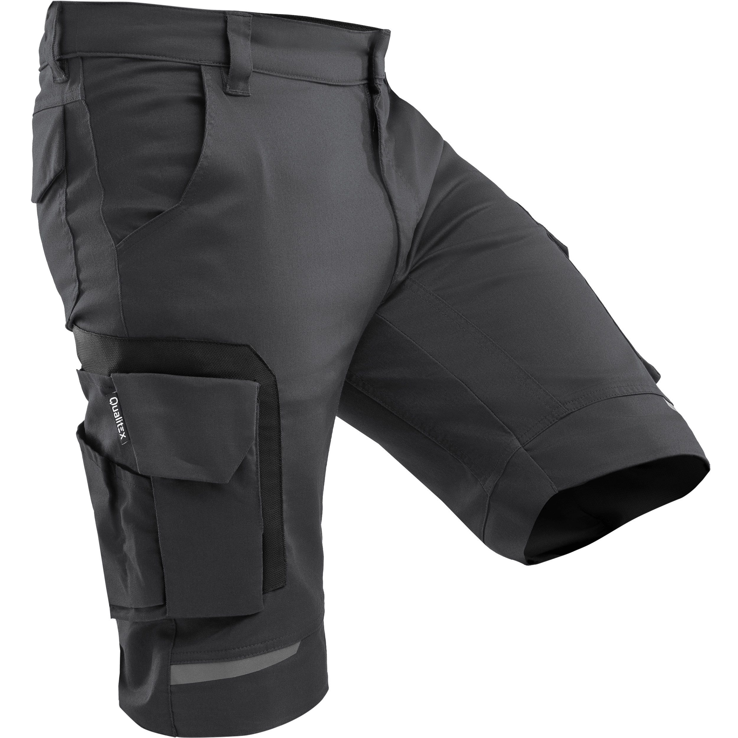 Qualitex Workwear Arbeitsshorts Herren Arbeitsshorts – Stretch, Cordura, Handwerk & Sommer Shorts (1-tlg) 6 Taschen, ergonomische Schnitt & maximal Bewegungsfreiheit für Profis
