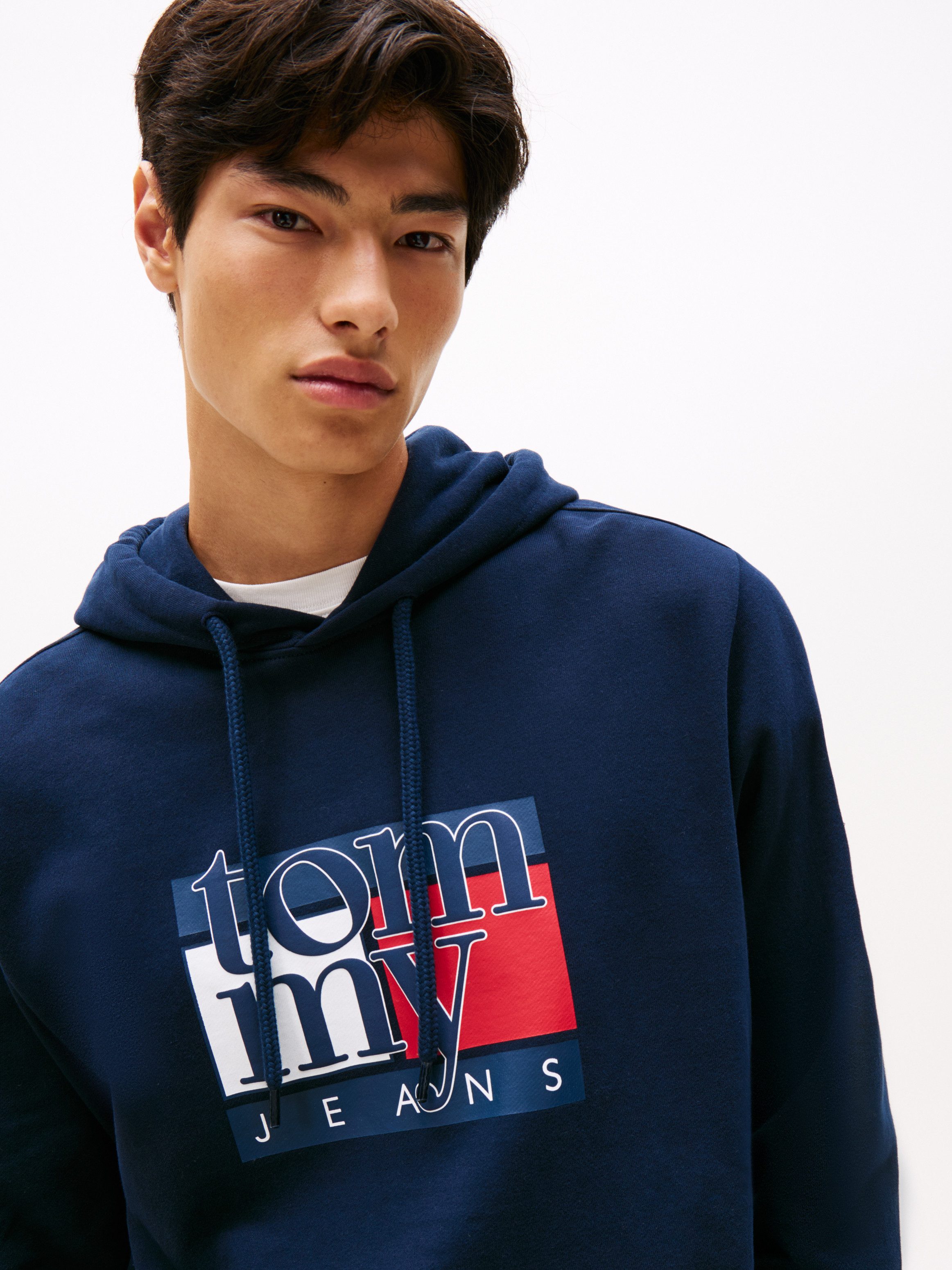 Tommy Jeans Hoodie TJM RWB FLAG Regular Fit, Sweatshirt, mehrfarbiger Print günstig online kaufen