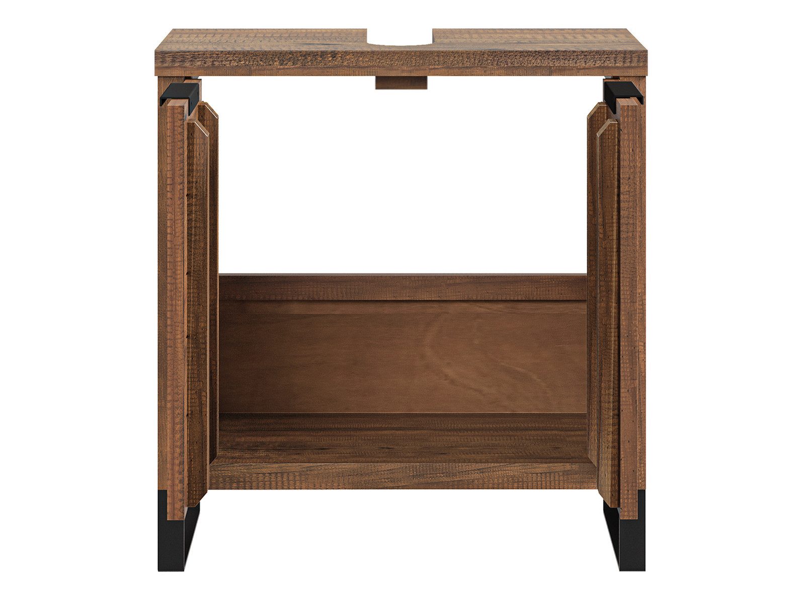 massivum Waschbeckenunterschrank Holz Sydney Pinie Badschrank Massivholz