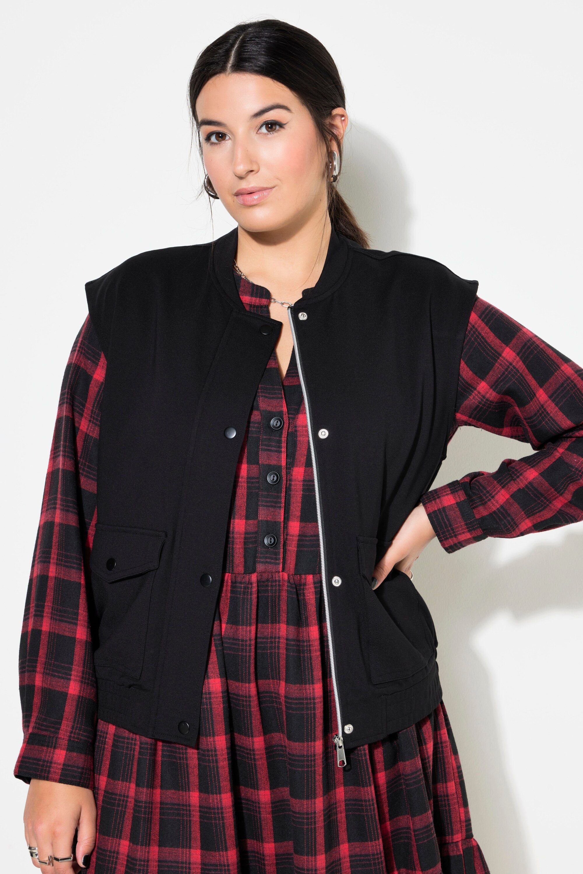 Studio Untold Steppweste Jersey-Weste kurzer Boxy günstig online kaufen