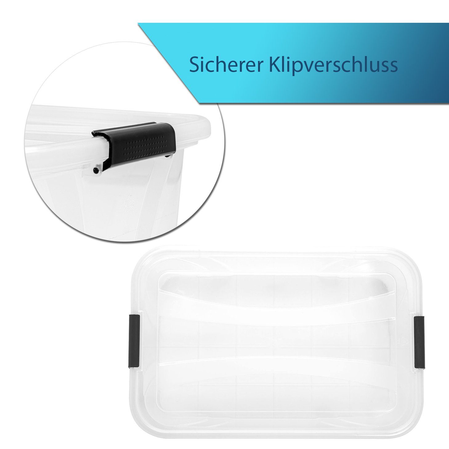 BigDean Auflaufform Rechteckige Glas-Auflaufform mit Deckel & Griffen Glasbräter, Glas, (2-St), 3,3 l, Geruchs- und geschmacksneutral, Temperaturbeständig, Krat – Bild 5 von 5