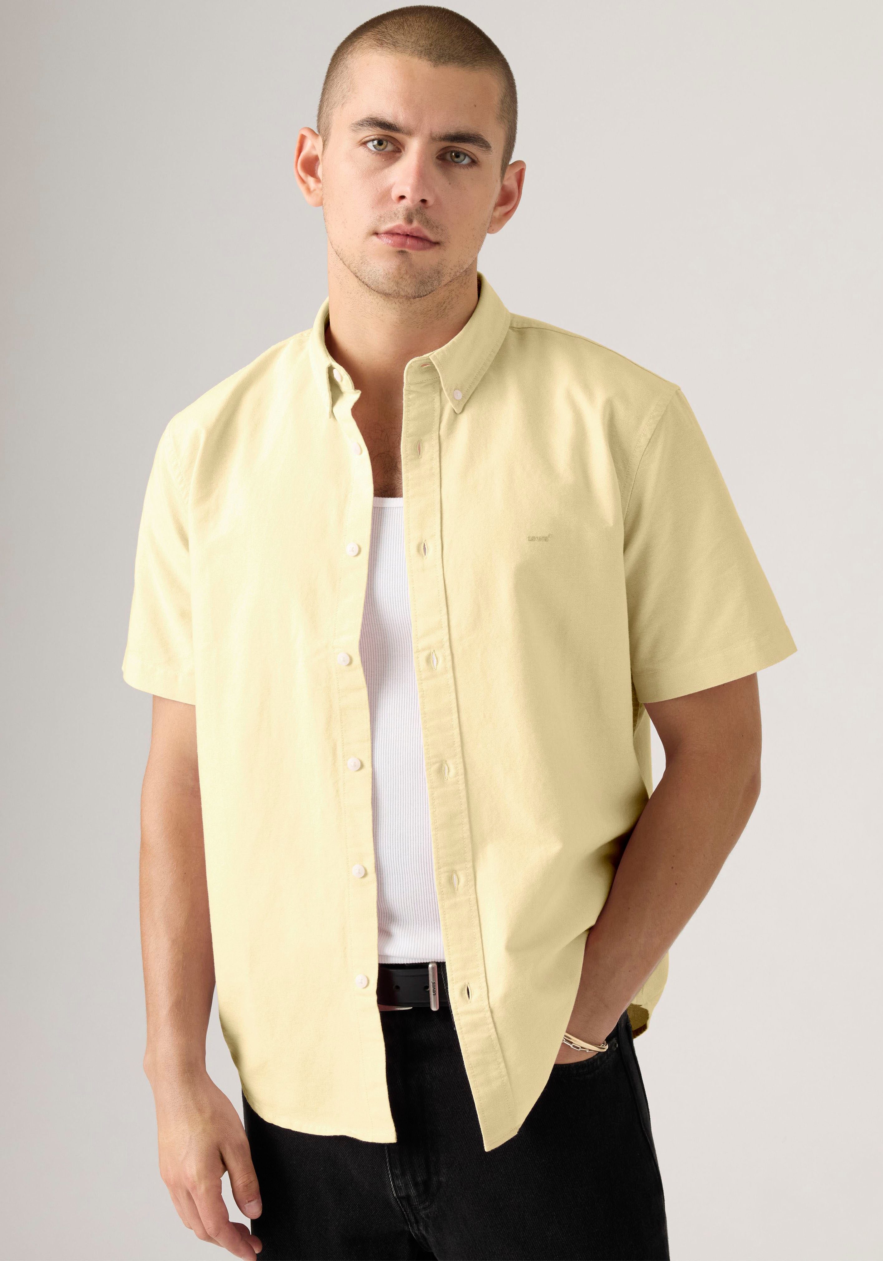 Levi's® Kurzarmhemd SS AUTHENTIC BUTTON DOWN mit kleiner Logostickerei auf der Brust