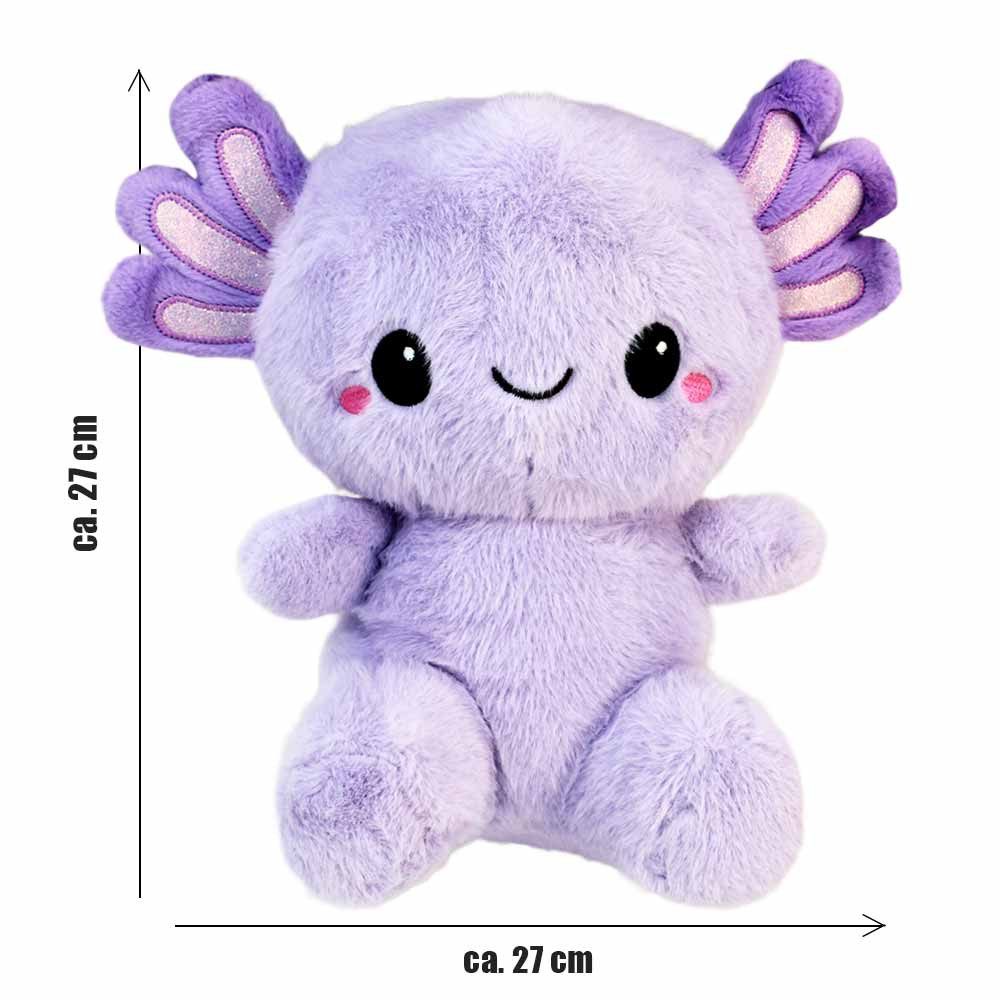 PMS Kuscheltier Axolotl Plüsch sitzend - ca. 27 cm (1-St)