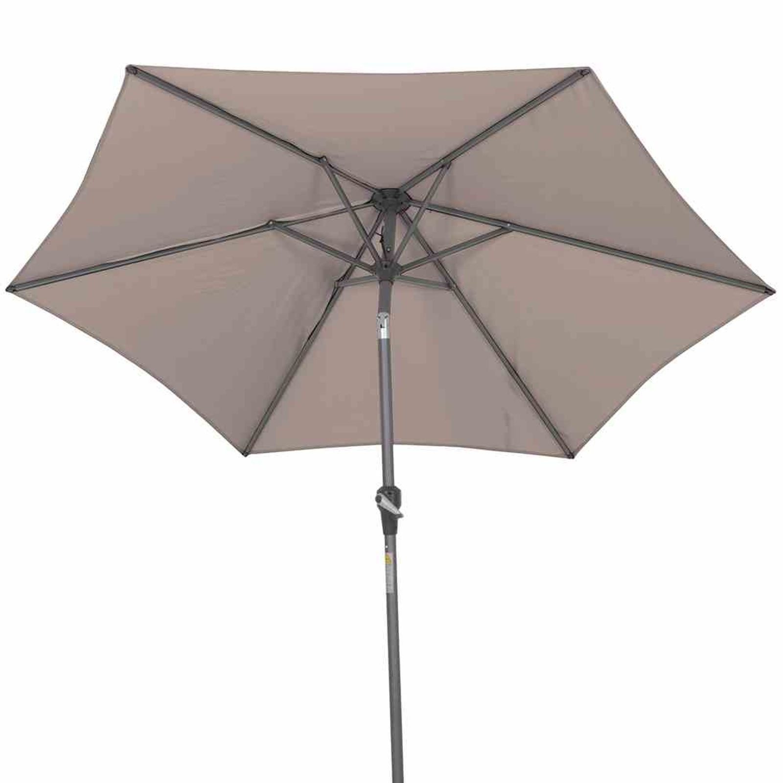 Siena Garden Sonnenschirm Avio Mittelstockschirm anthrazit/taupe Ø 250cm Gestell Alu anthrazit