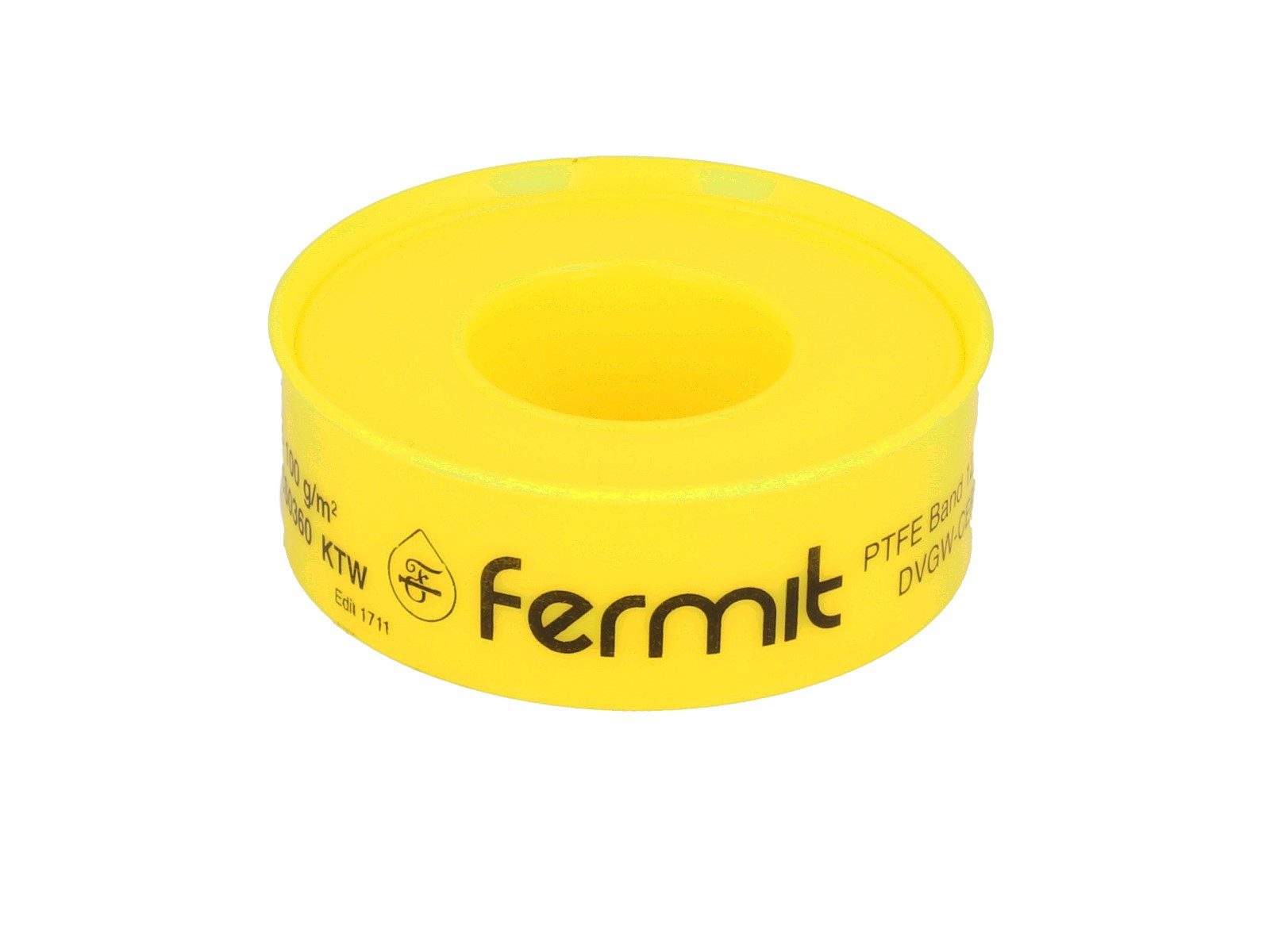 Fermit Gewindedichtband Gewindedichtband Teflonband GRp, 12 m für Heizung, Trinkwasser DVGW