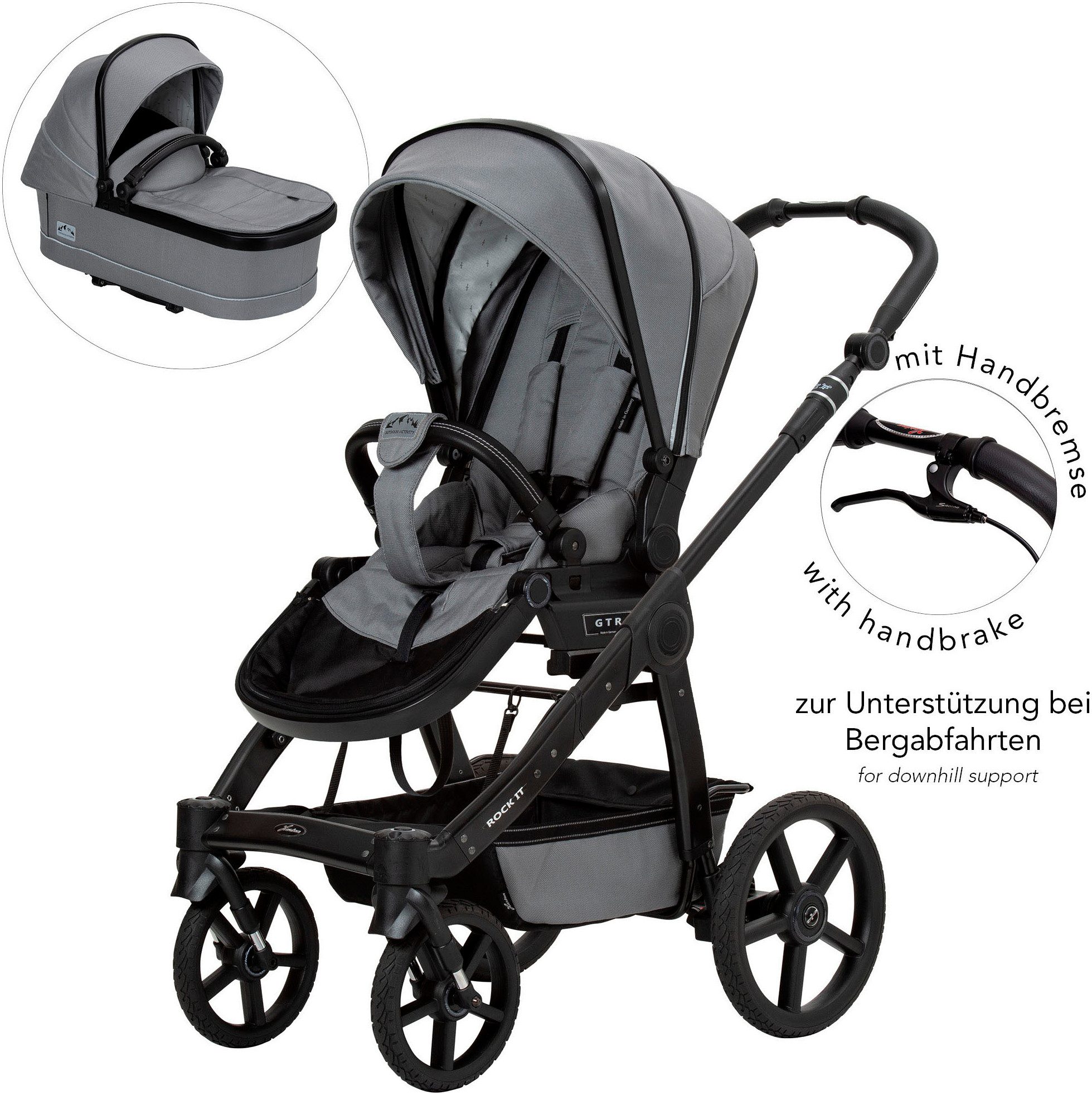 Kombi-Kinderwagen Rock it GTR Outdoor mit Handbremse