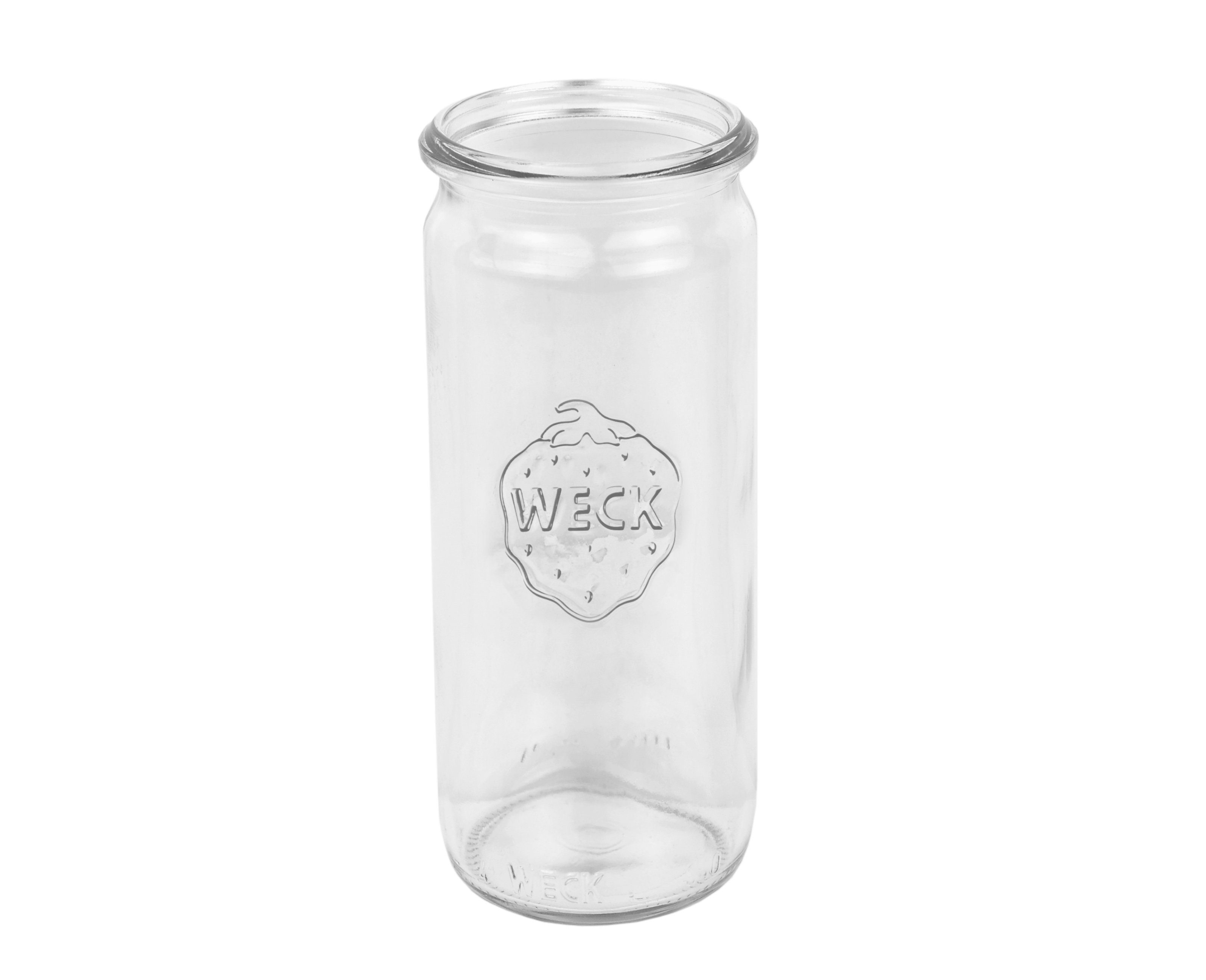 Weck Sturzgläser Rezeptheft, 600ml MamboCat Glas 1/2L Set 12er Zylinderglas Einmachglas Gläser