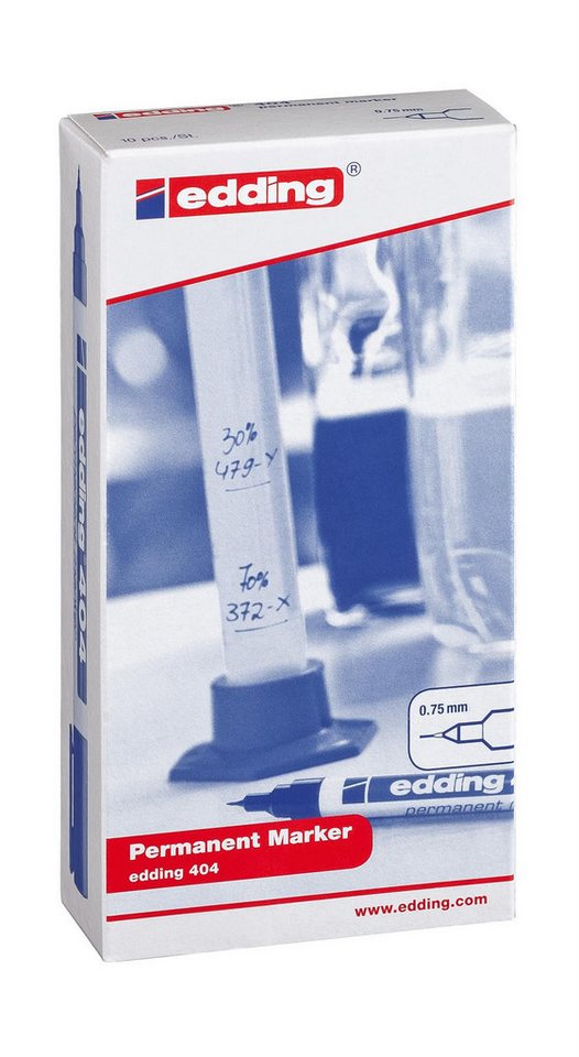 Thumbnail - edding Marker Edding Permanentmarker 404 10er-Faltschachtel sortiert