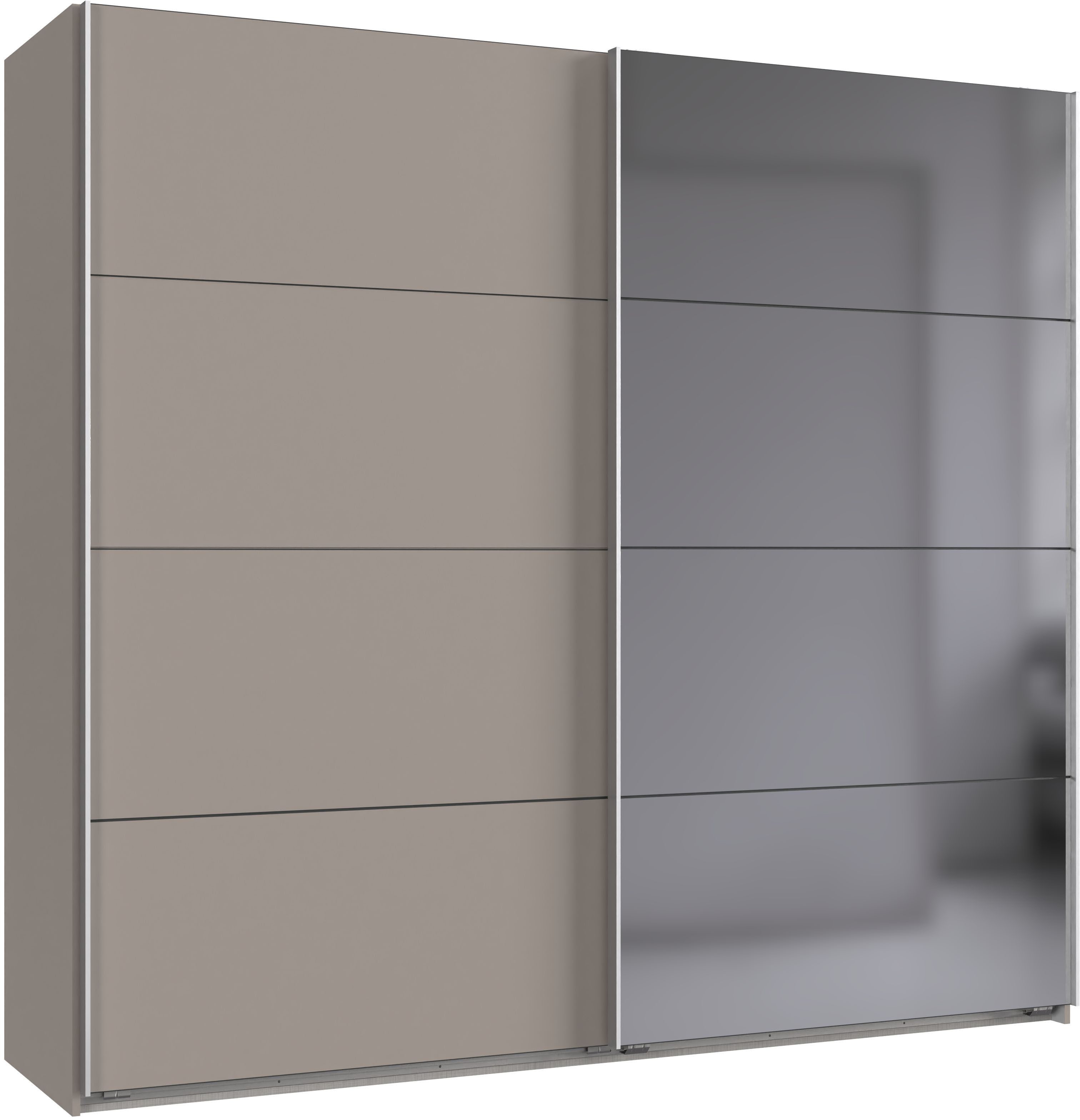 Wimex Schwebetürenschrank Ernie Kleiderschrank mit Spiegel, Made in Germany (Wähle aus verschiedenen Größen deinen perfekten Stauraum) Schlafzimmerschrank in verschiedenen Breiten