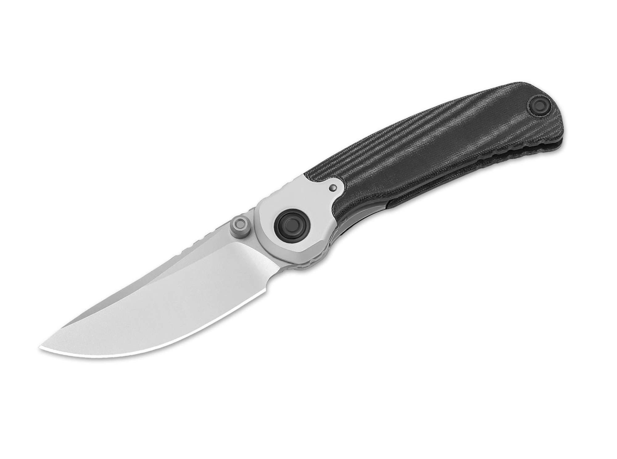 Kizer Taschenmesser Kizer Pioneer Nitro-V Aluminum & Black Micarta Smooth