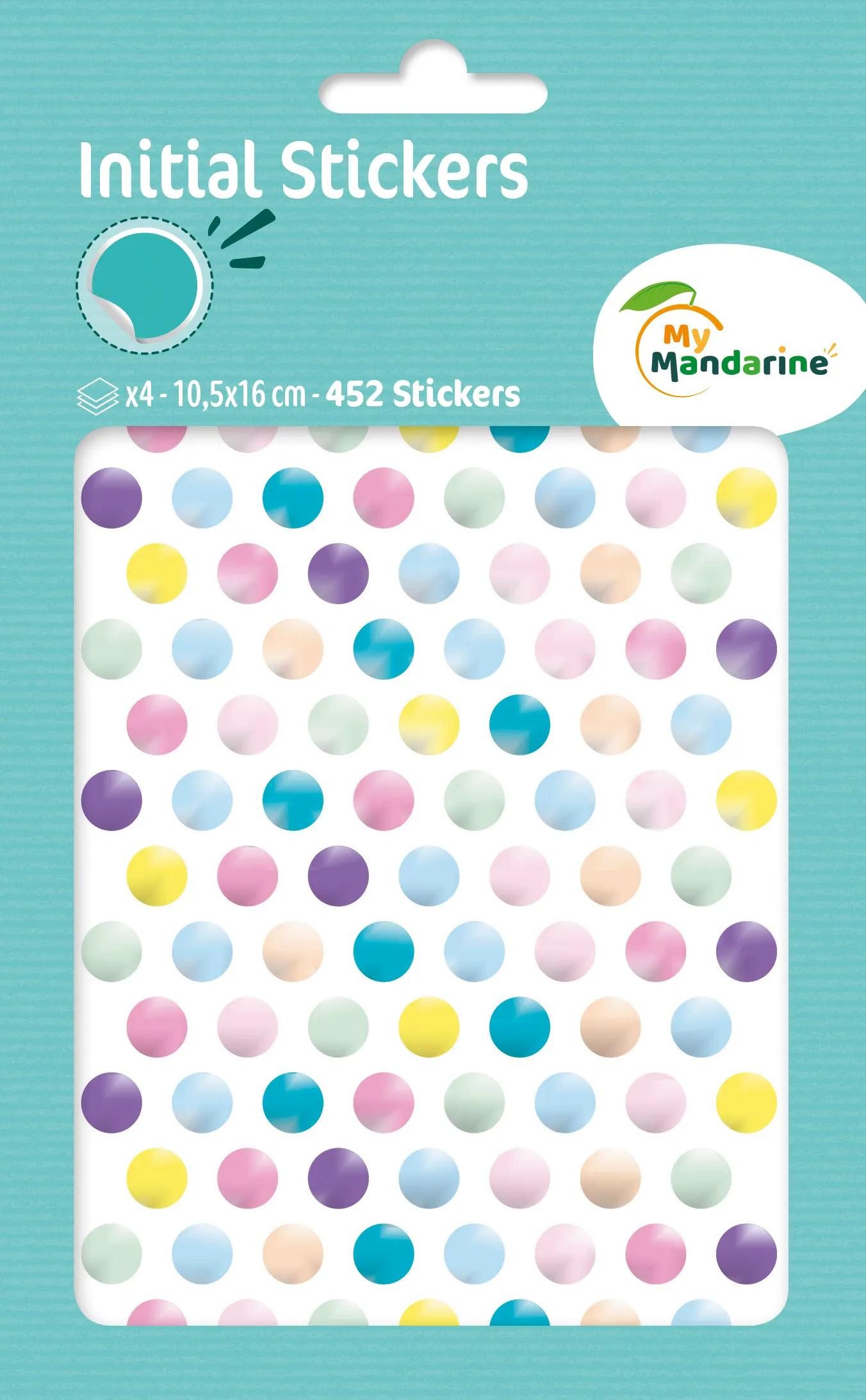 maildor Sticker 10x Sticker Metallic/Pastell 4 Stickerbogen 10,5x16 Mehrfarbig AE169C, My Mandarine