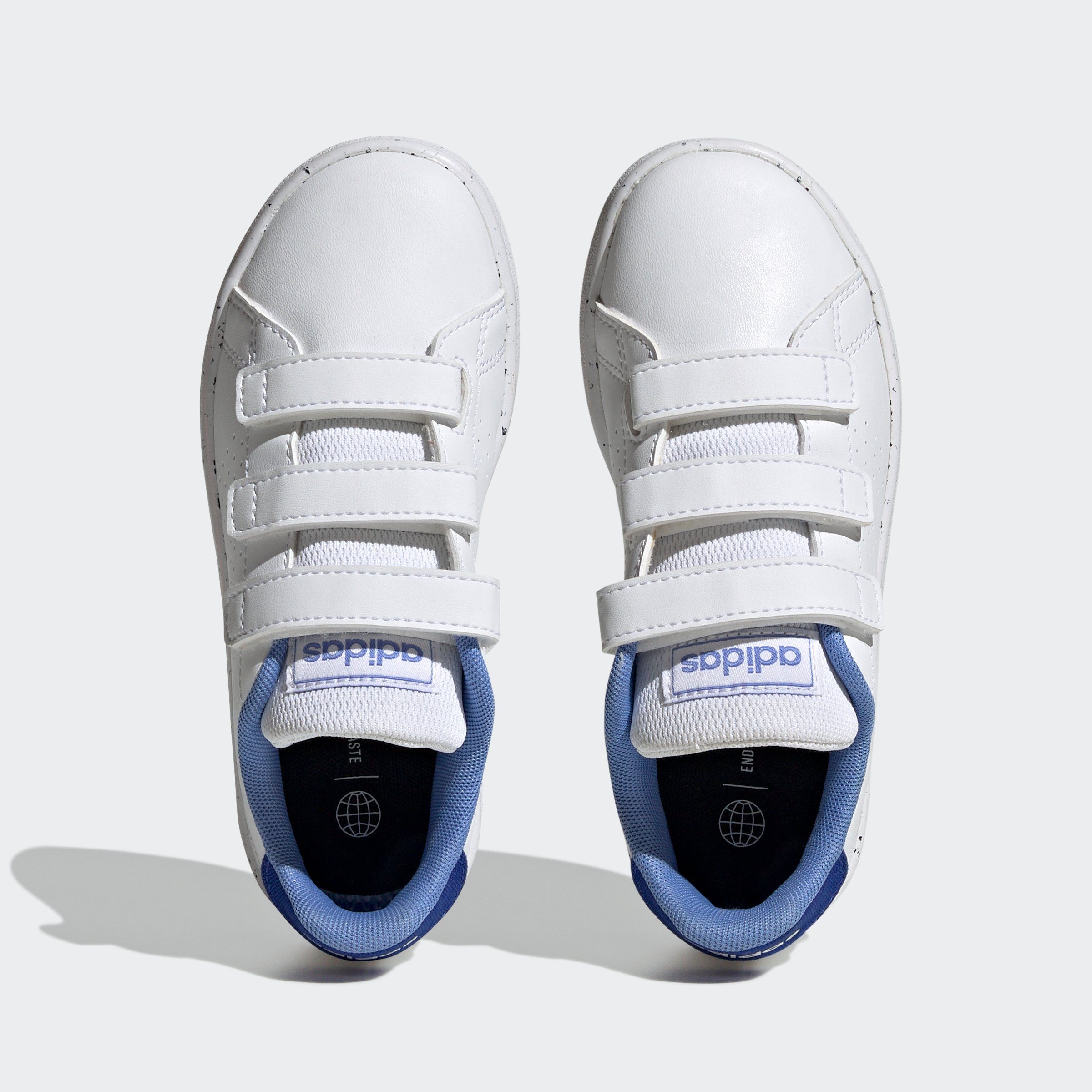 Fusion adidas adidas HOOK-AND-LOOP Stan Sneaker den / Blue des White Sportswear / White LIFESTYLE Cloud Design ADVANTAGE COURT Smith Spuren auf Cloud