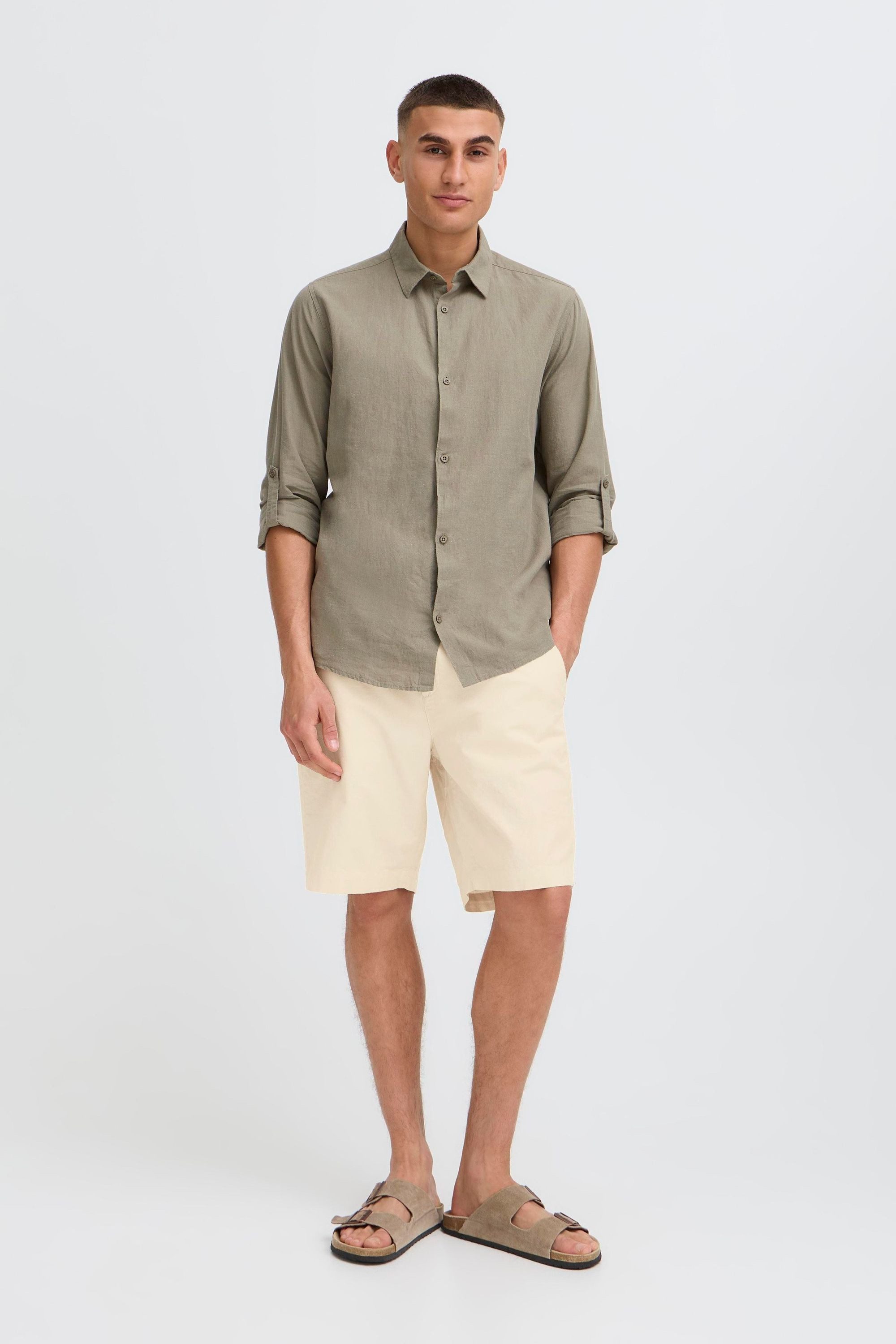 !Solid Leinenhose SDLinus Bequeme Leinenshorts