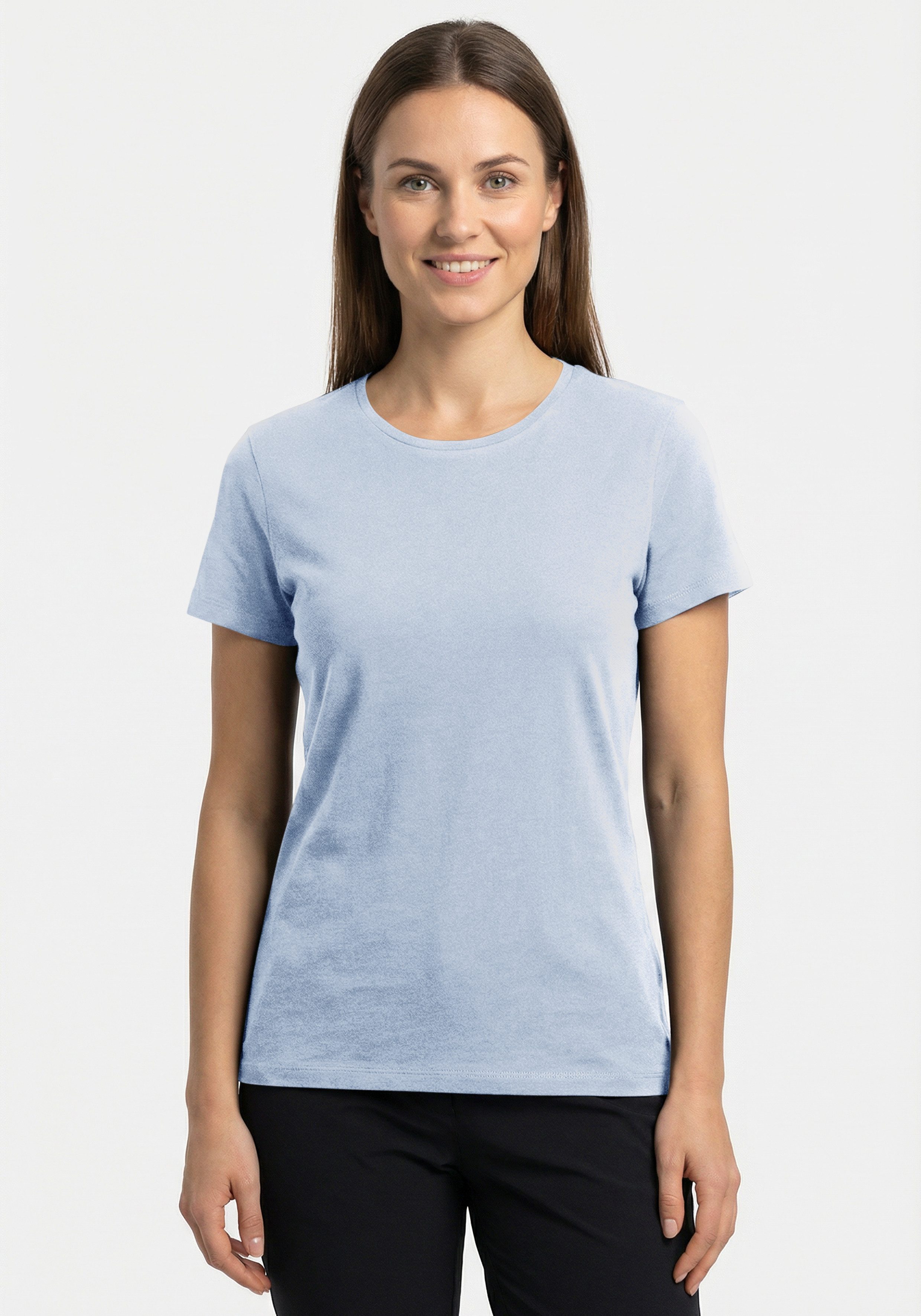 Icepeak T-Shirt ISLETON leicht figurbetonter Schnitt, O-Ausschnitt, gerader Saum