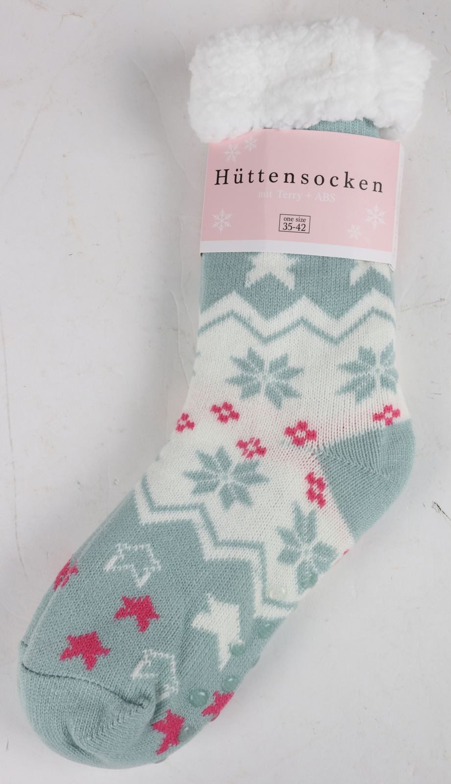 BURI Kuschelsocken Hüttensocken Einheitsgröße 35-42 Haussocken Wintersocken Strümpfe