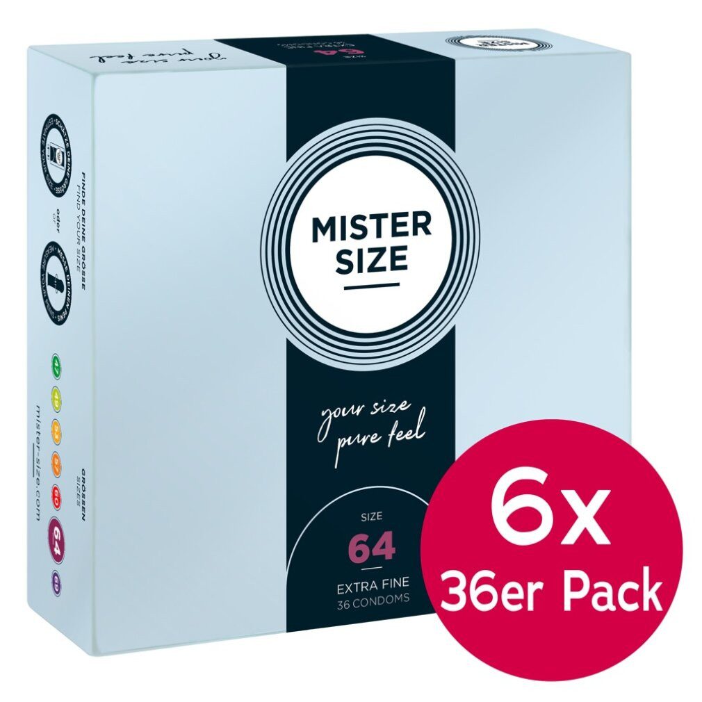 MISTER SIZE Kondome Mister Size Tray 64mm 6x36er