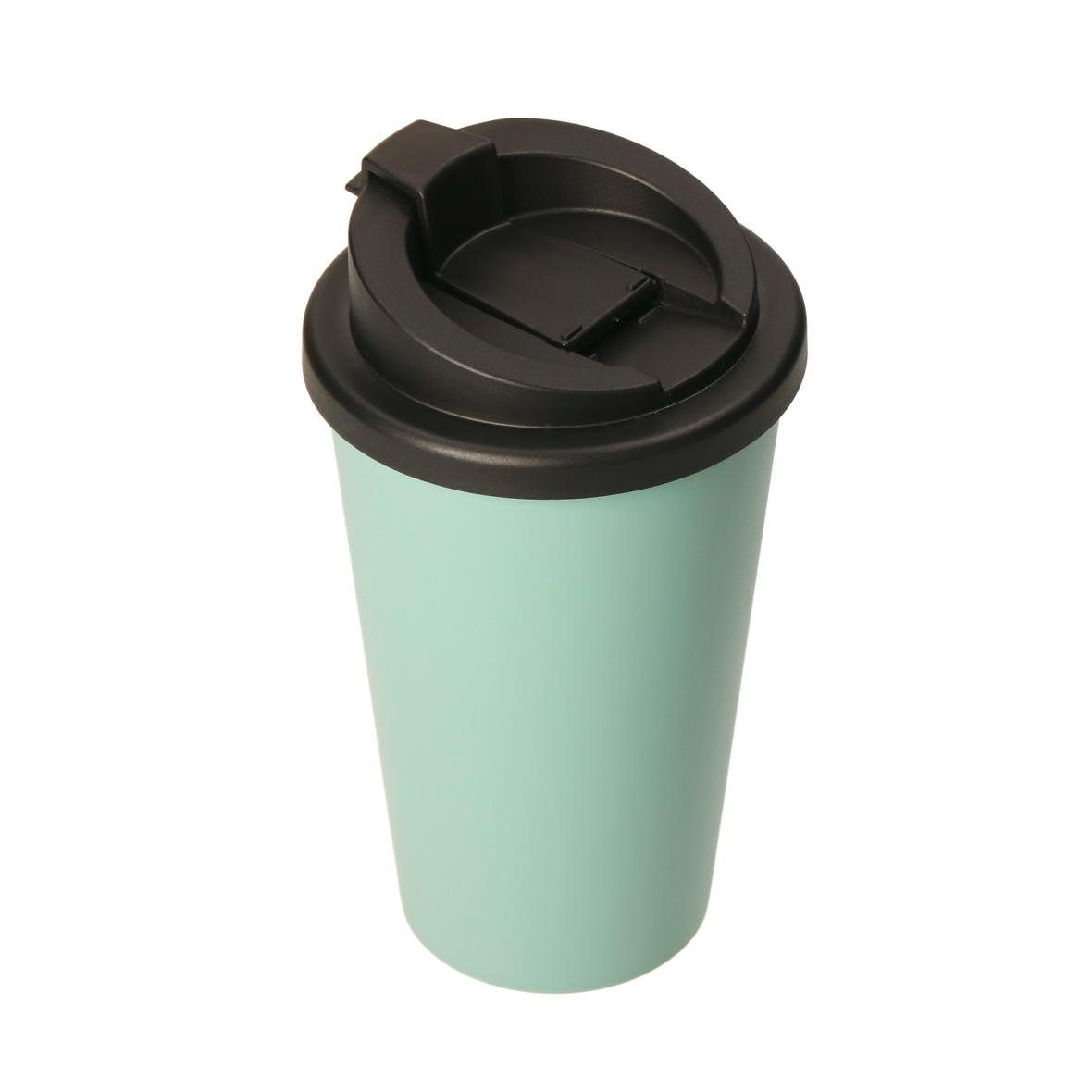 elasto Thermobecher 350 ml Kaffeebecher To Go doppelt isolierter Becher BPA-frei, Made in Germany, BPA-frei, 100% recyclebar, Heißgetränke, Teebecher
