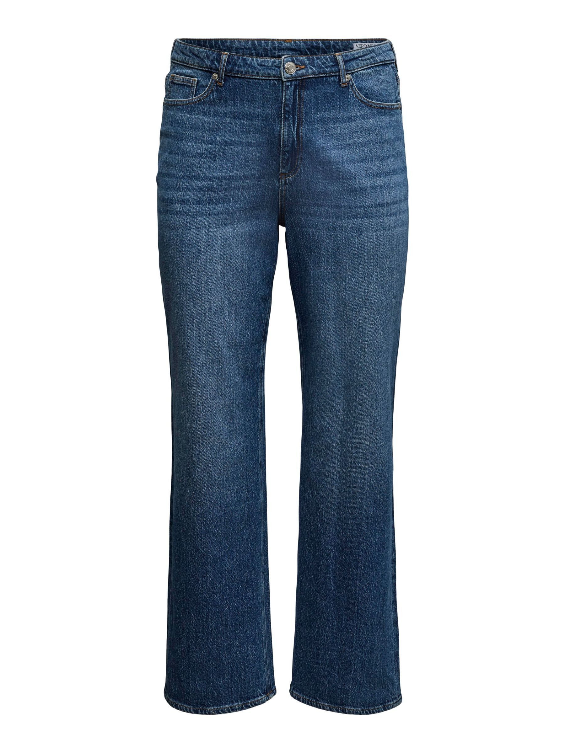 High-waist-Jeans VMCTESSA HR WIDE J RA380 GA CUR NOOS