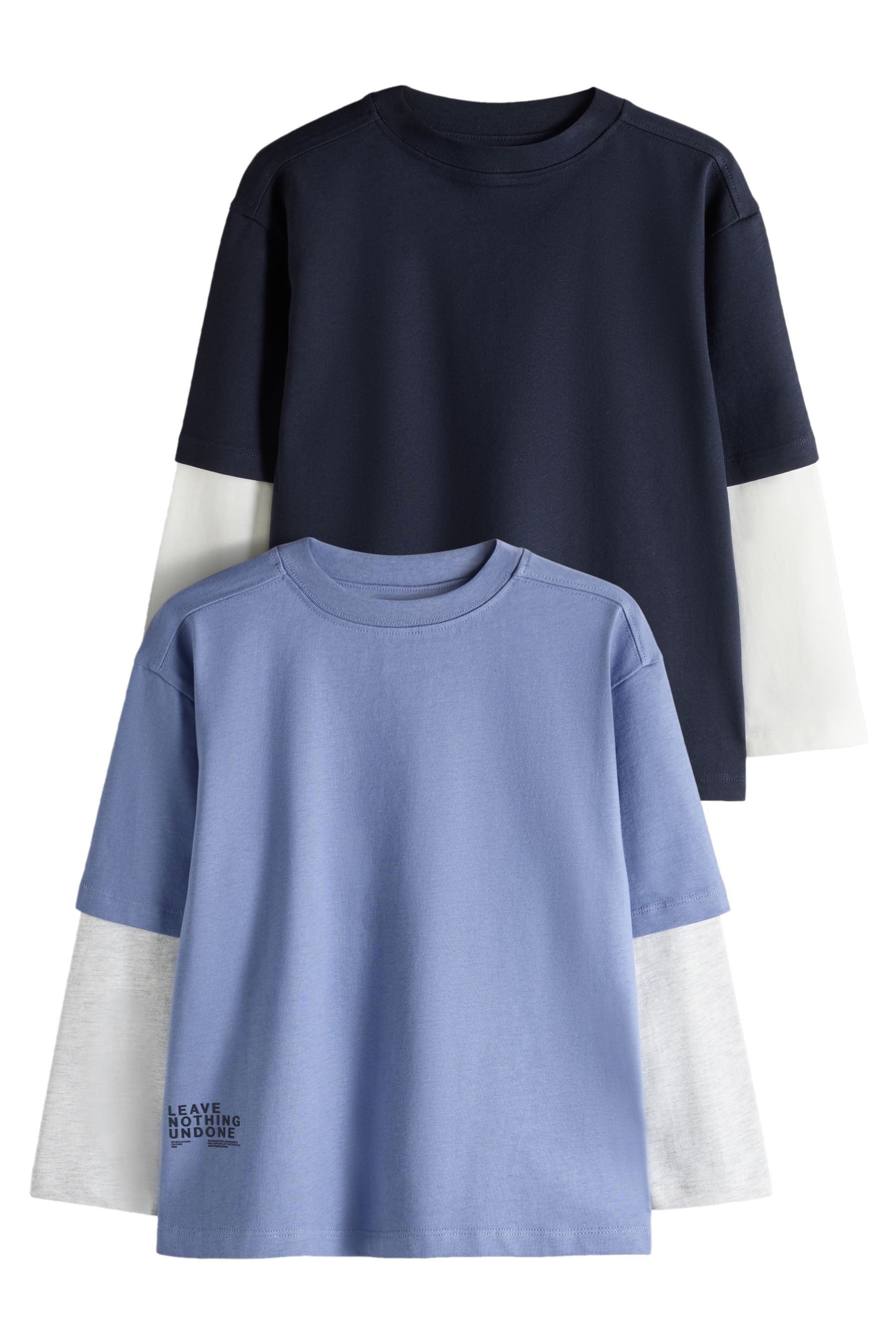 The Set T-Shirt The Set Langarmshirts im Lagenlook, 2er-Pack (2-tlg)