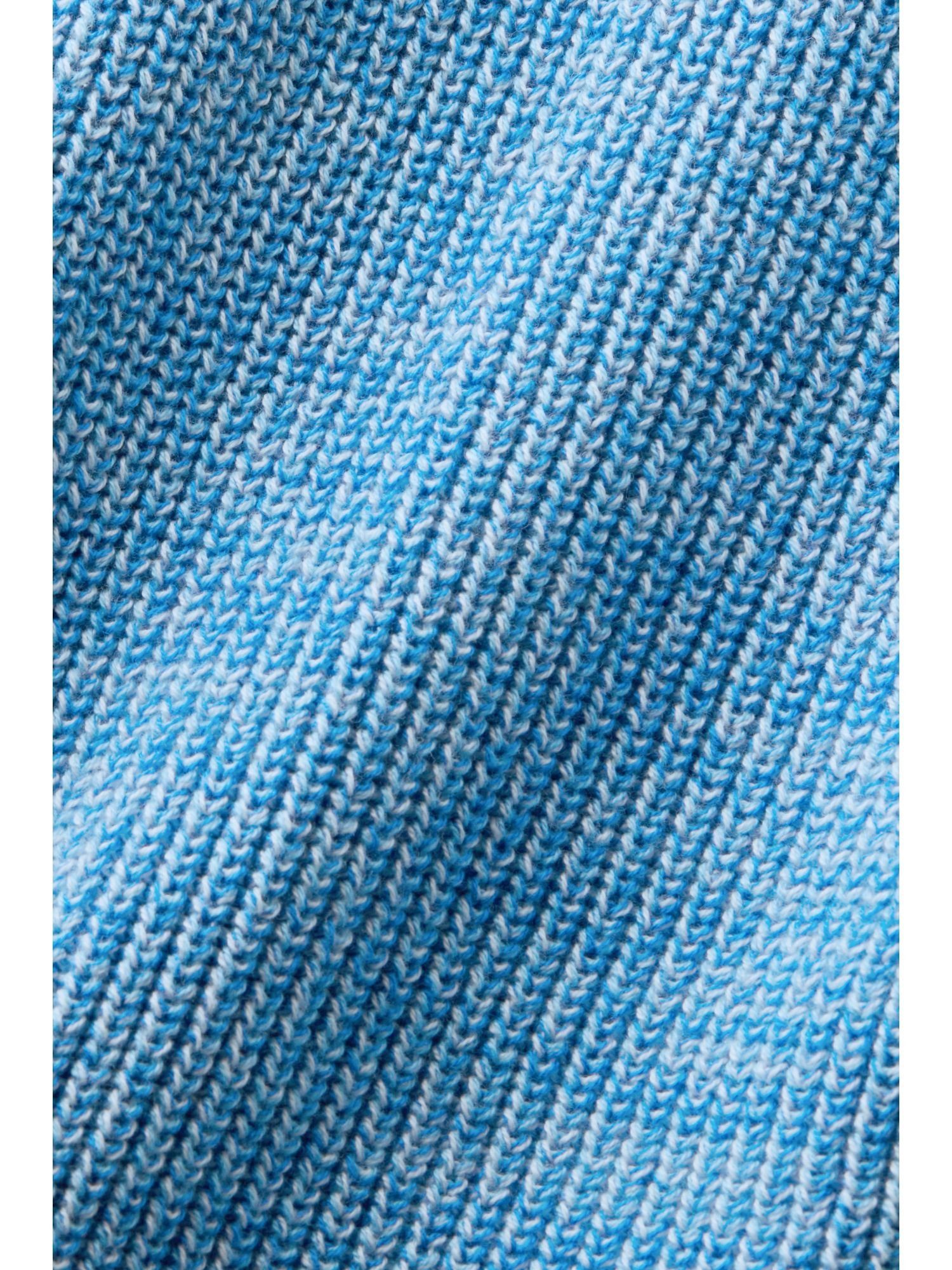 Strick-Cardigan BLUE Strickjacke PASTEL Esprit (1-tlg) mit Melierter Reißverschluss