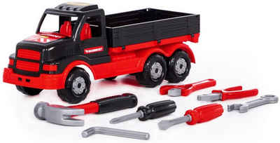 Polesie Spielzeug-LKW MAMMOET LKW Pritsche Lastwagen Truck mit Handwerker Werkzeugset 7-tlg.