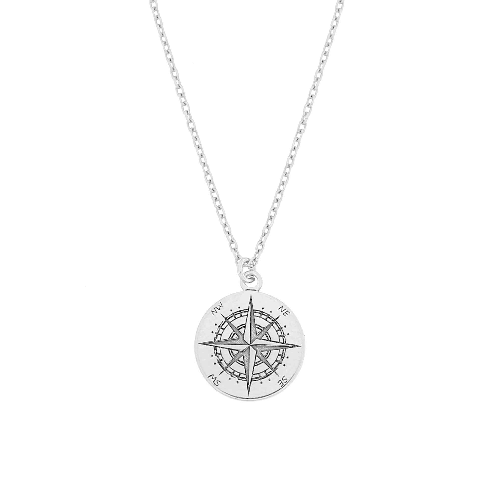 SCHOSCHON Kette mit Anhänger Halskette Kompass günstig online kaufen