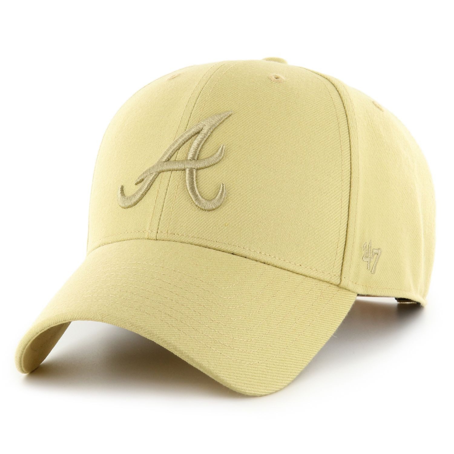 '47 Brand Snapback Cap MLB Atlanta Braves light gold