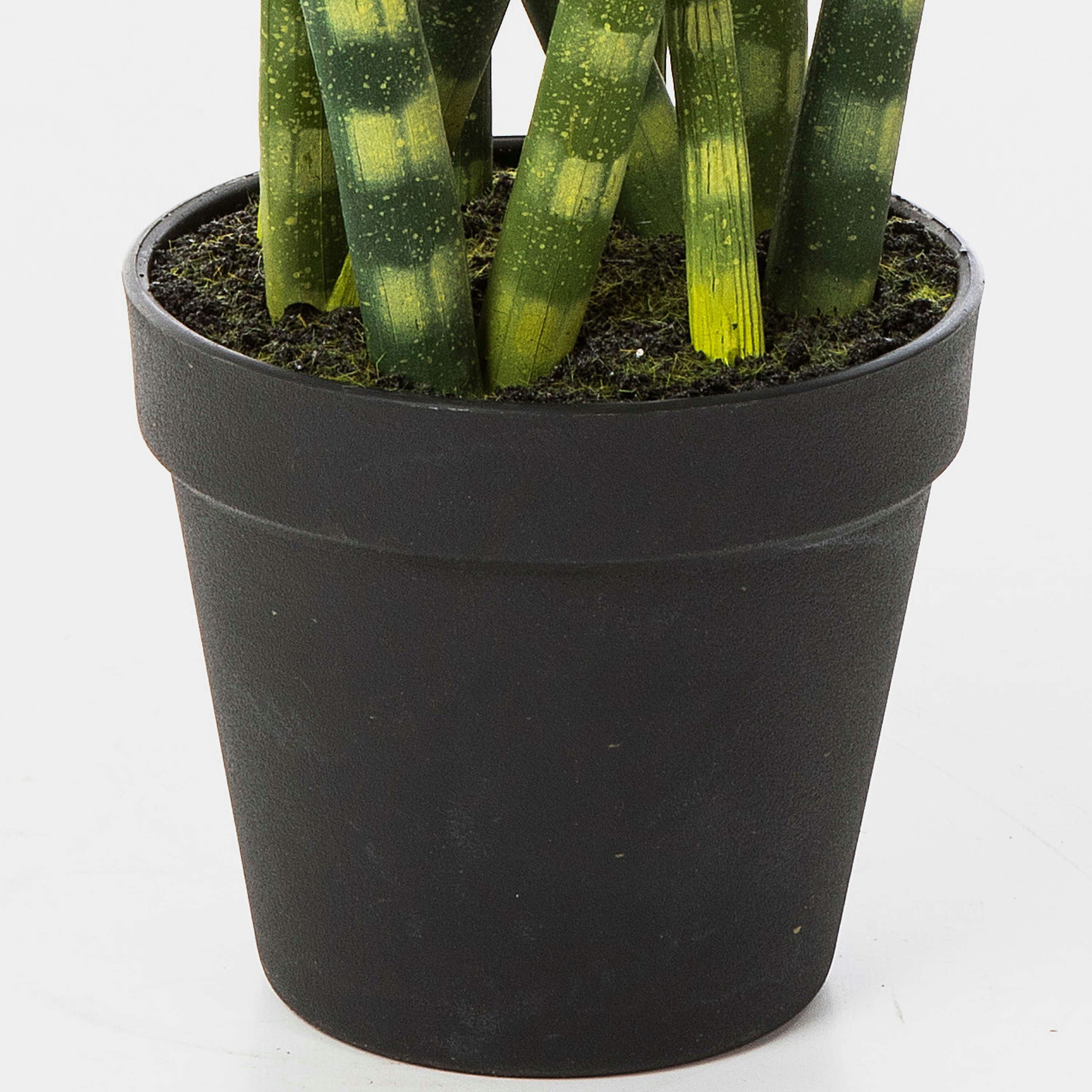Kunstpflanze Künstliche Sansevieria Cylindrica AIDANA, grün-gelb, 40cm Bogenhanf (Sansevieria cylindrica), artplants, Höhe 40.0 cm