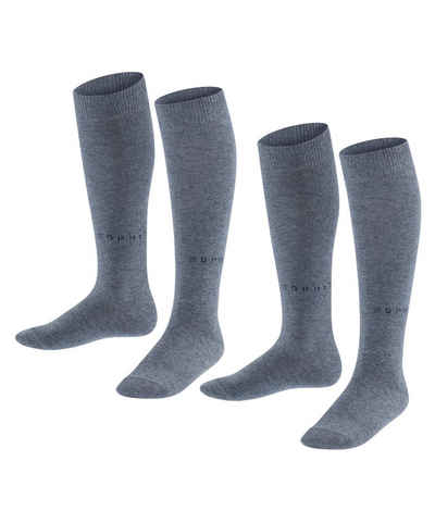 Esprit Kniestrümpfe »Foot Logo 2-Pack« (2-Paar) aus hautfreundlicher Baumwolle
