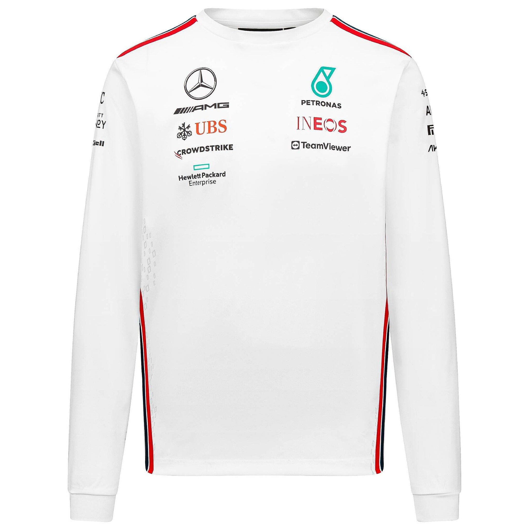 Mercedes AMG Petronas Langarmshirt Mercedes AMG Petronas Team Langarmshirt 2023 - weiß