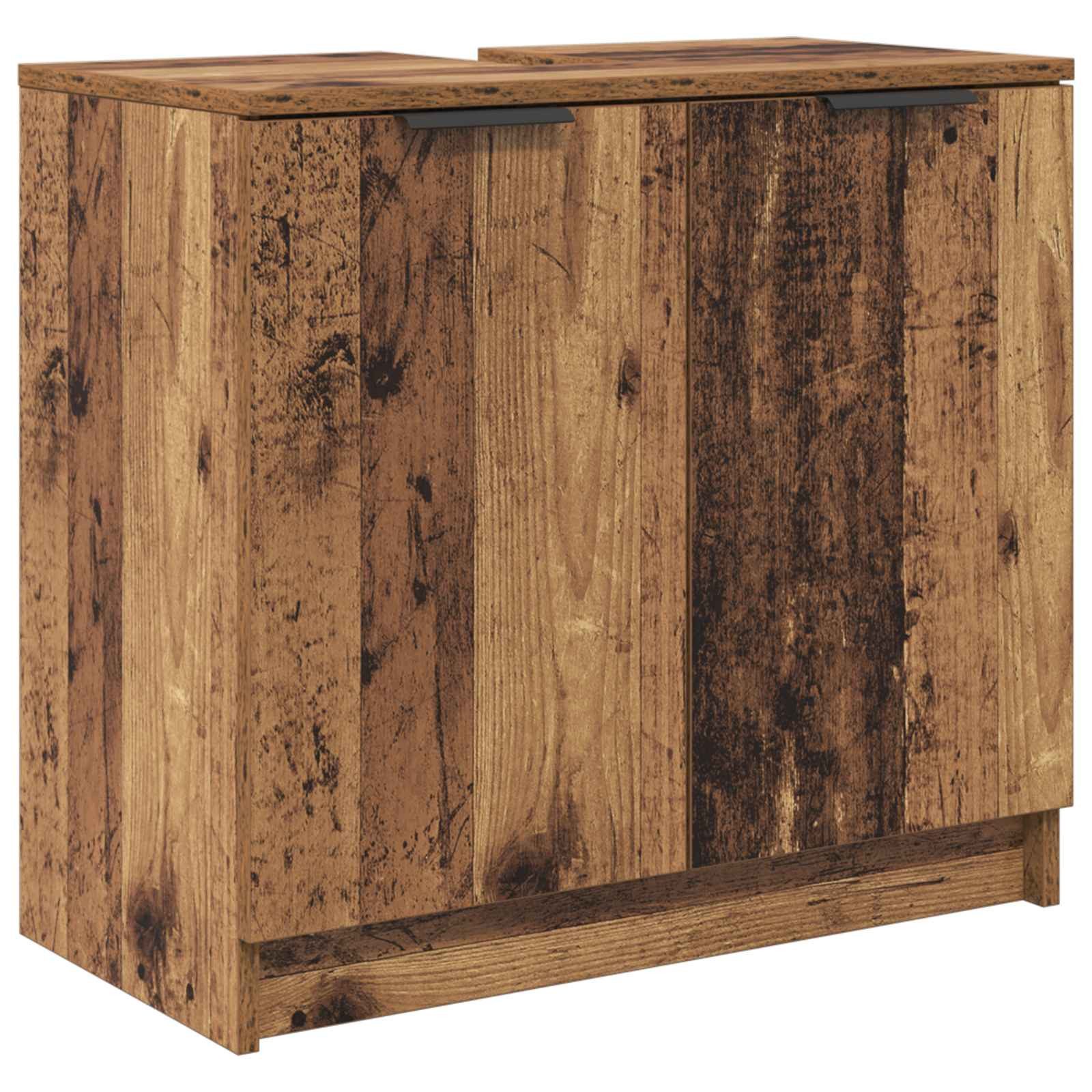 Badezimmerspiegelschrank Badezimmerschrank Altholz 64,5 x 33,5 x 59 cm Holzwerkstoff