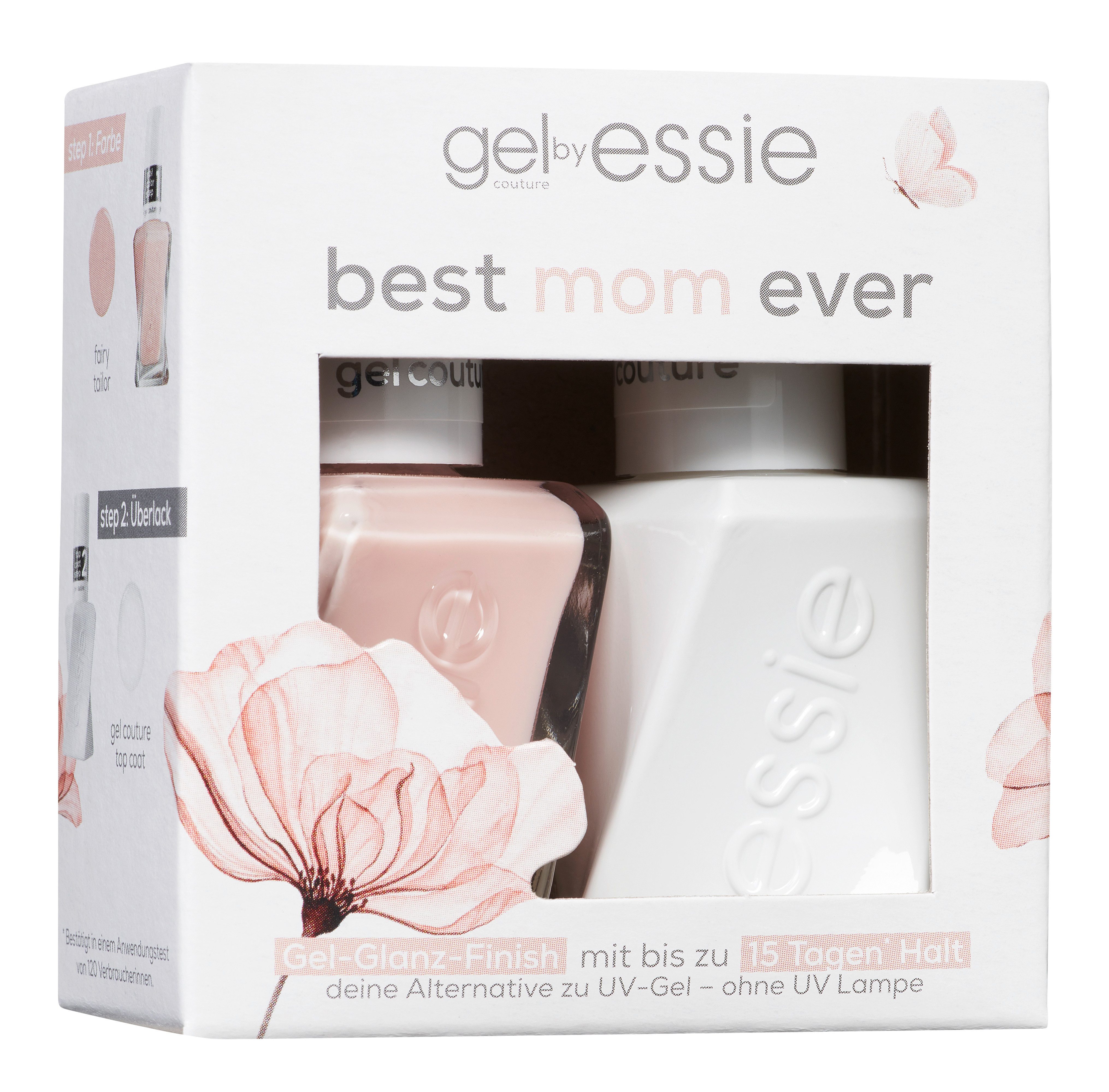 essie Nagellack-Set Essie Nagellack Gel Couture Set, 2-tlg., mit natürlichen Inhaltsstoffen