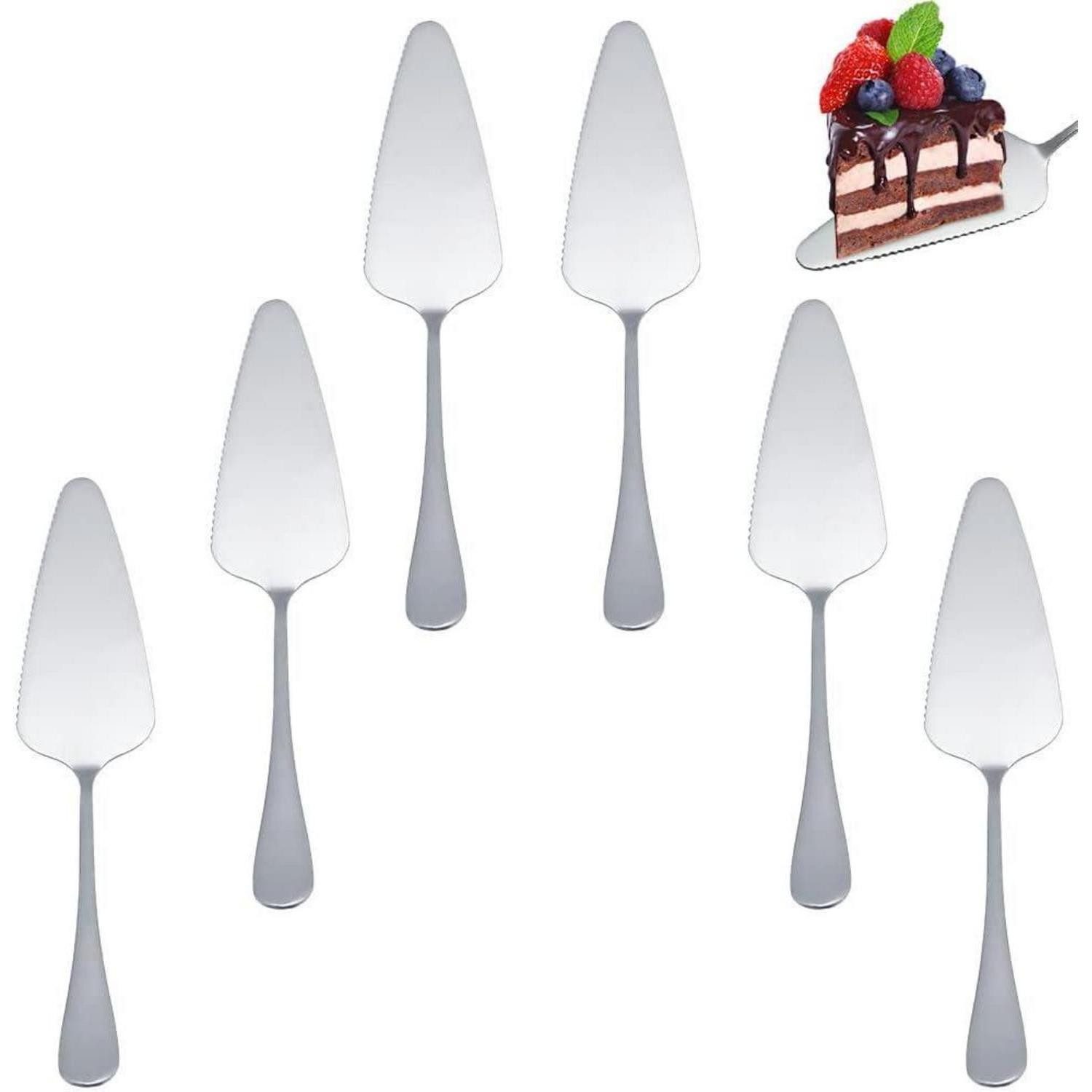 LuxusKollektion Tortenheber Tortenheber 6 Stück Edelstahl Tortenschaufel Kuchenheber Silber