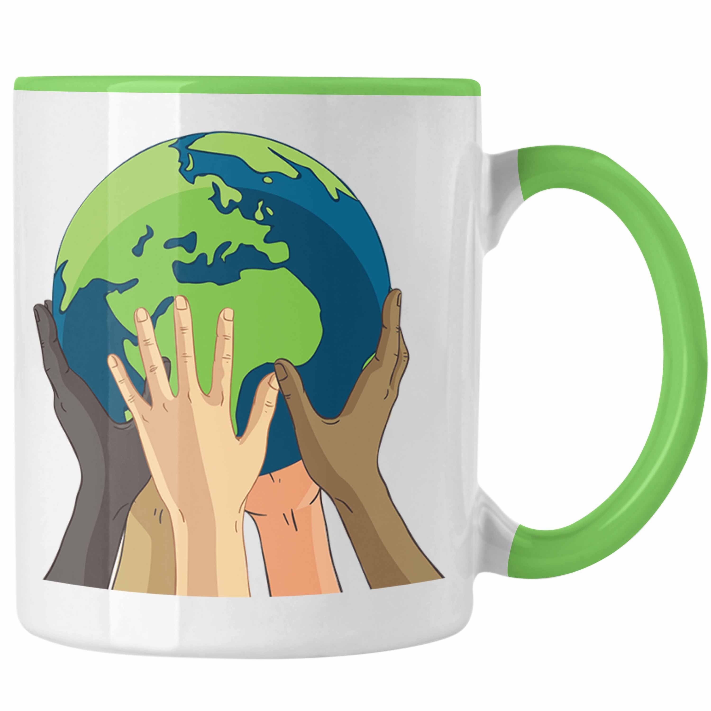 Geschenk Trendation Retten Welt Generation Tasse Grün Aktivisten Tasse Umwelt