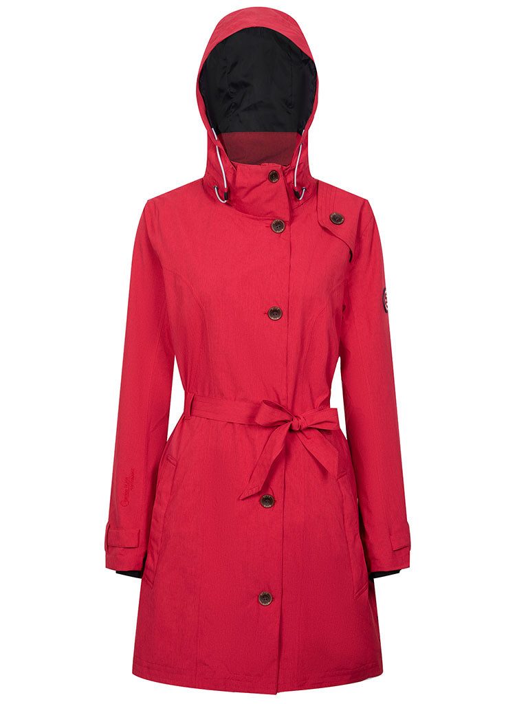 Blue Wave Funktionsmantel Jennifer Damen Funktions-Trenchcoat Jennifer - Regenjacke mit Dekorknöpfen
