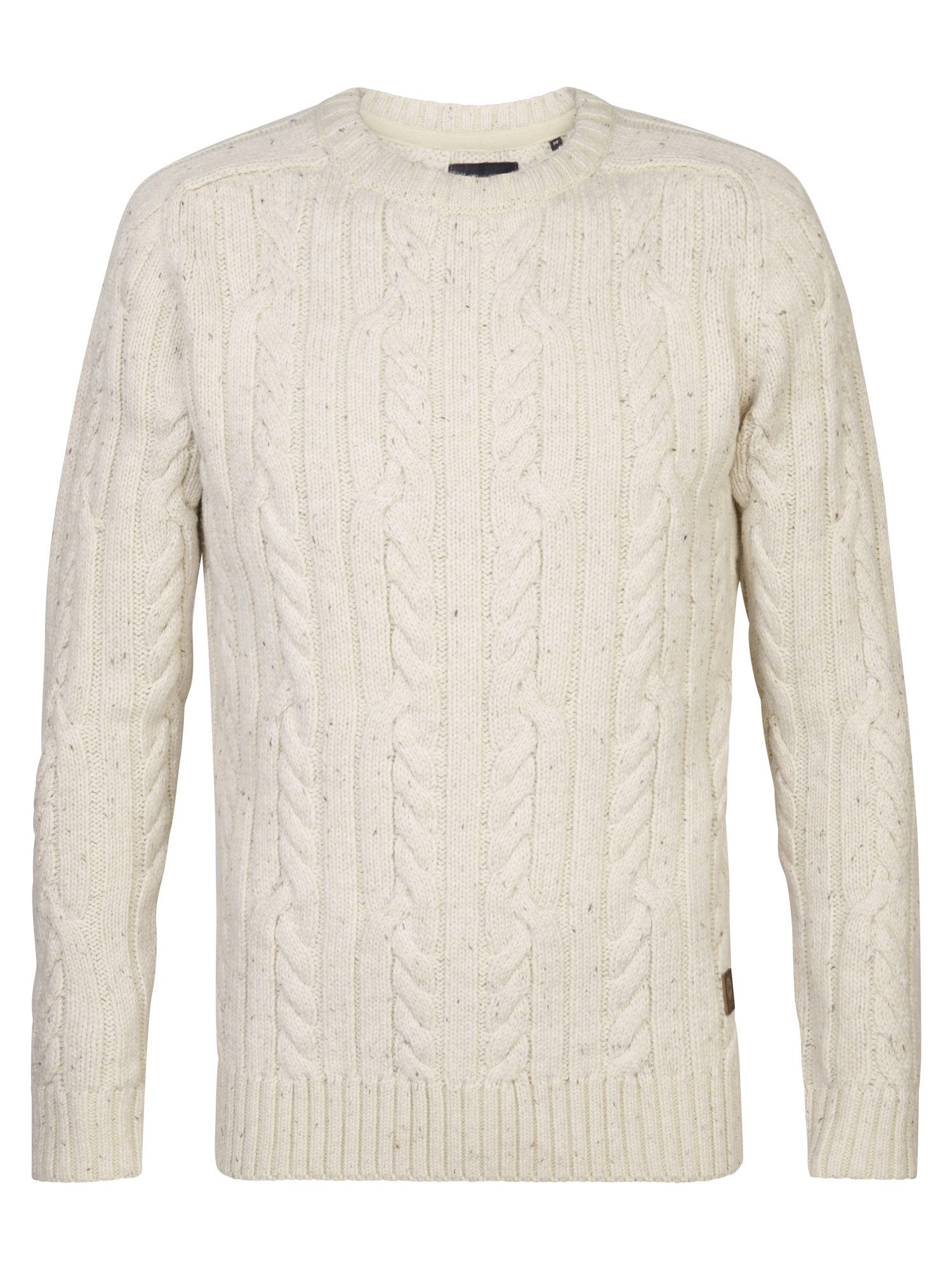 Petrol Industries Strickpullover Pullover mit Zopfmuster Thorne