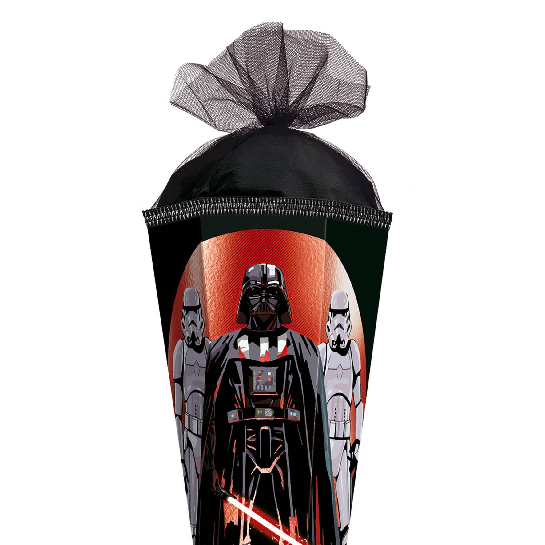 Roth Ideen Schultüte Roth Star Wars Schultüte 85 cm eckig Tüllverschluss, Folie & Glitzerbo – Bild 3 von 5