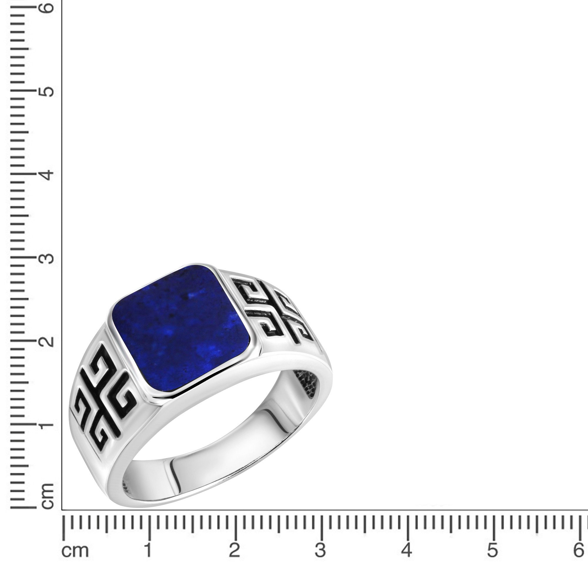 Vivance Fingerring 925/- Sterling Silber rhodiniert Lapislazuli günstig online kaufen