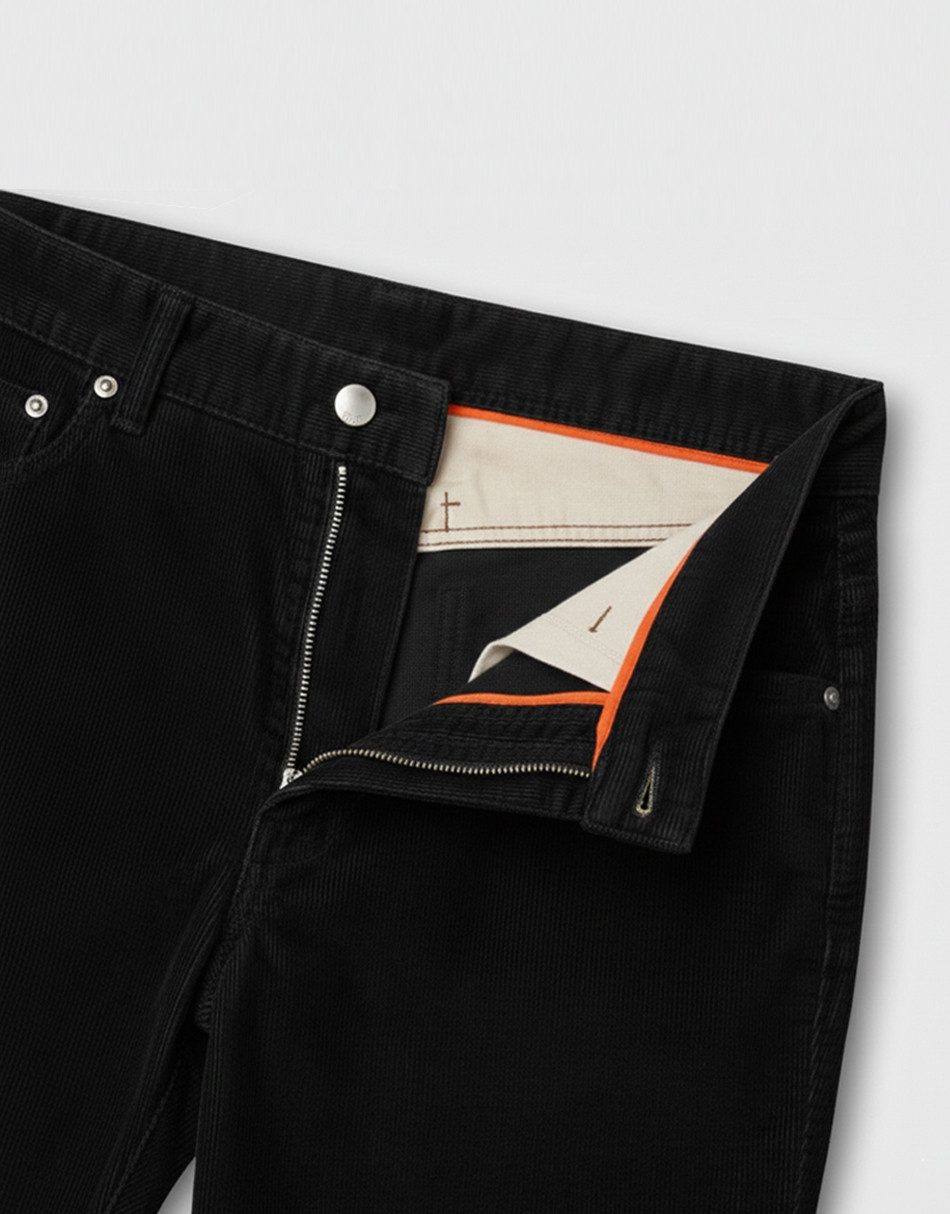 BlauerHafen Cordhose Herren Cordhose 5-Pocket SLIM FIT modisch lässig elastisch – Bild 4 von 4