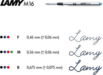LAMY Kugelschreiber logo M+, Bruchfester Kunststoff, abgefederter Stahlclip und Drücker