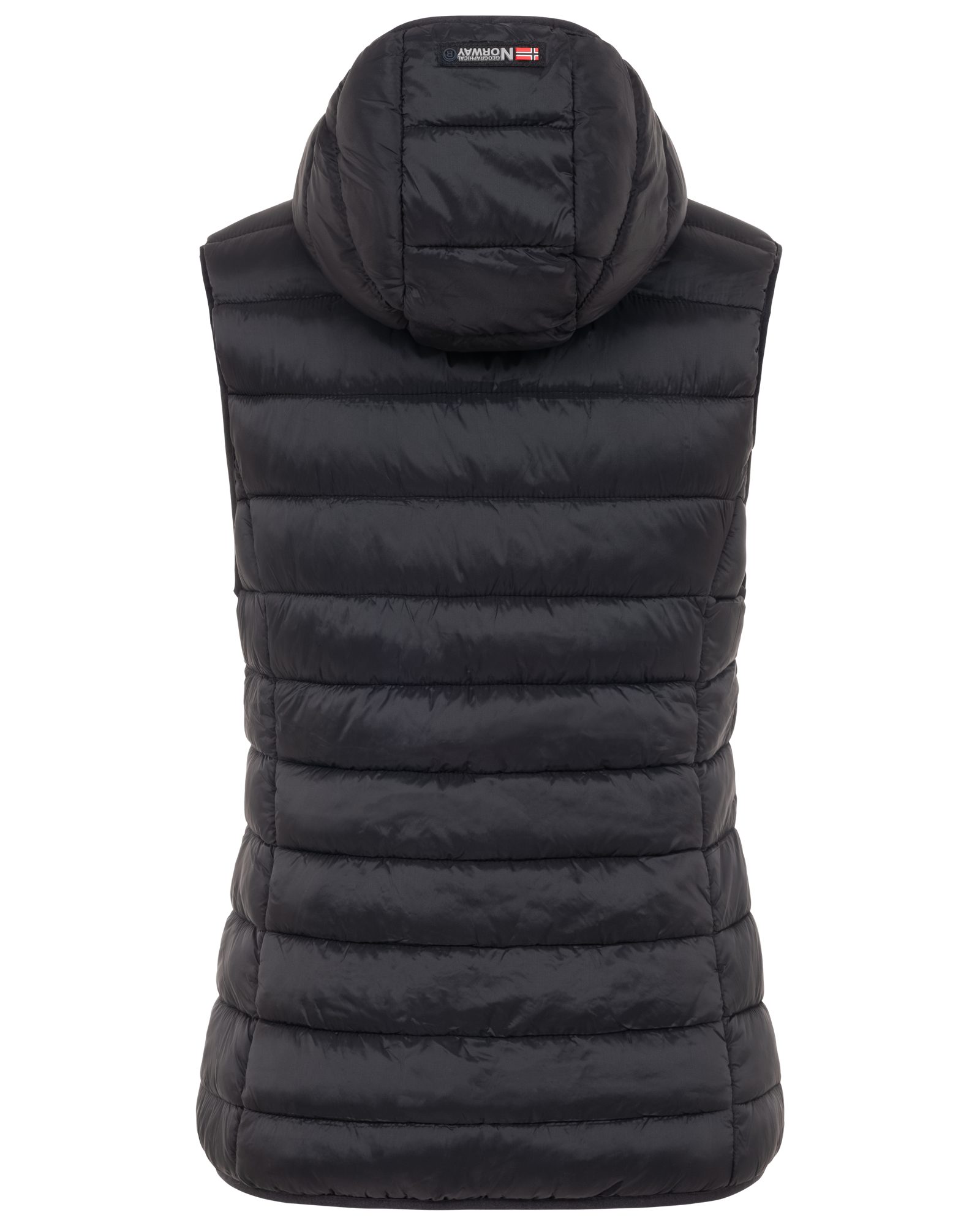 Geographical Norway Steppweste Damen Steppweste mit Kapuze Frühlings sportlich Übergangs Weste Herbst