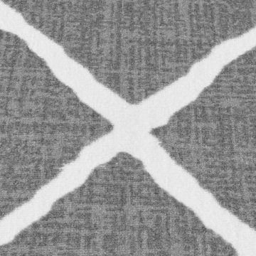 Teppich Kurzflor-Teppich Barry Raute Flachgewebe samtweich, TaraCarpet, rund, Höhe: 4 mm, Flachflor grau Wohnzimmer Schlafzimmer Kinderzimmer 120x120 cm rund
