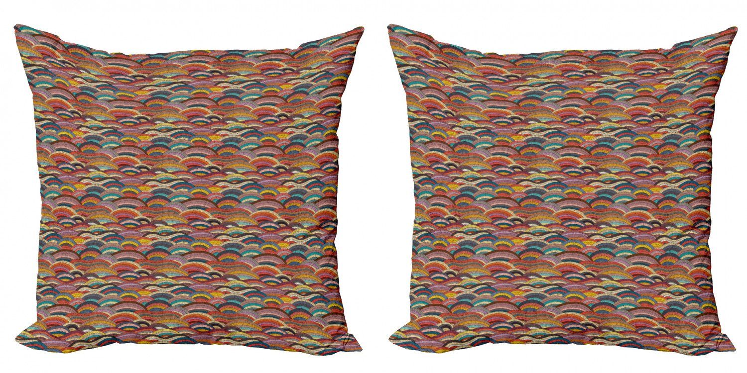 Kissenbezüge Modern Stück), Mosaik Abstrakte Accent Geometrie Motley (2 Doppelseitiger Abakuhaus Digitaldruck