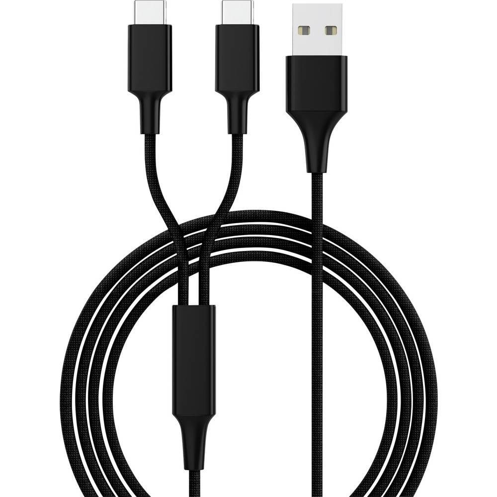 NO NAME USB-Ladekabel mit zwei USB-C® Anschlüssen, 120cm USB-Kabel