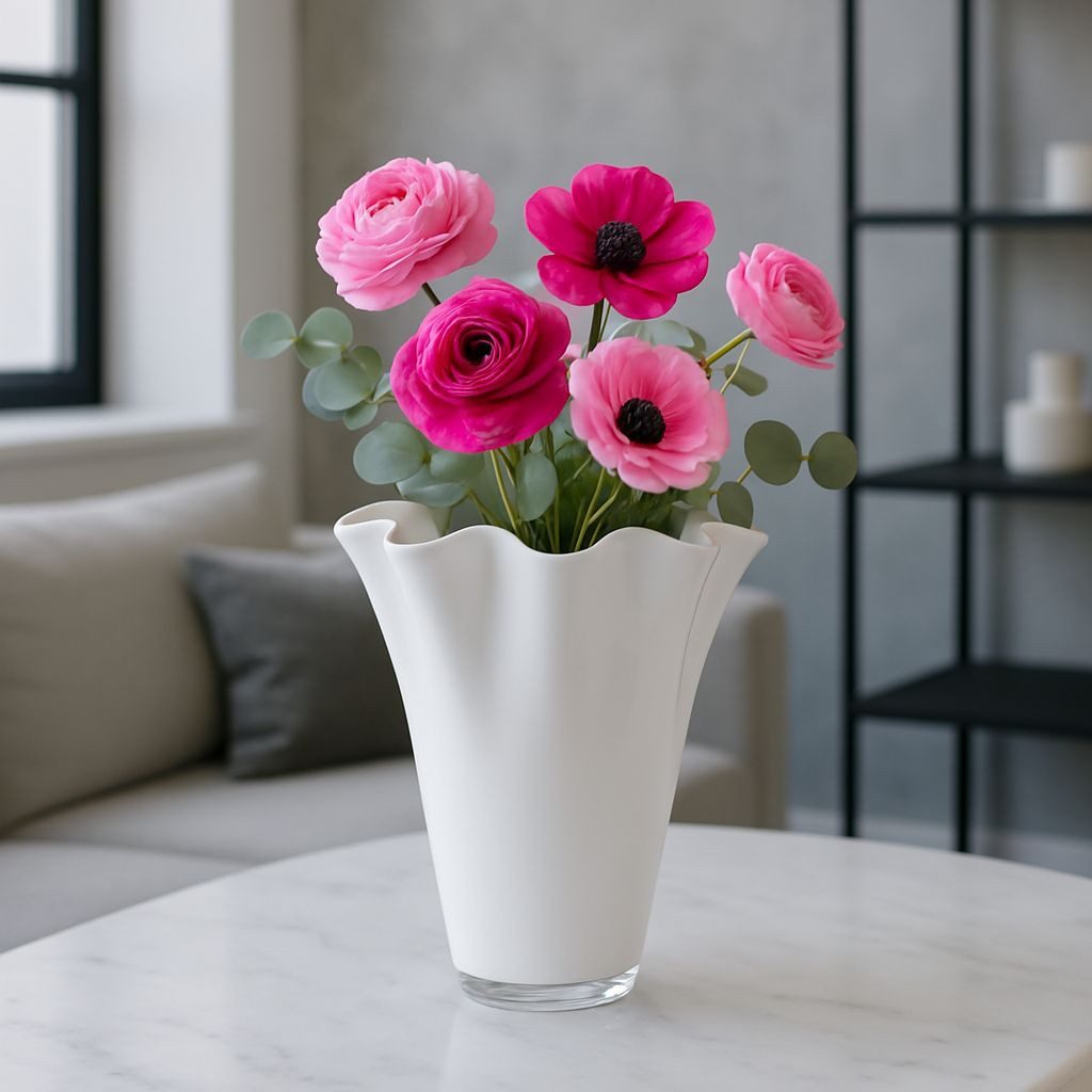 Signature Home Collection Tischvase (1 Stück, 1 St., 1x Glasvase), Handgefertigt in Europa, mundgeblasene Glasvase in Premiumqualität