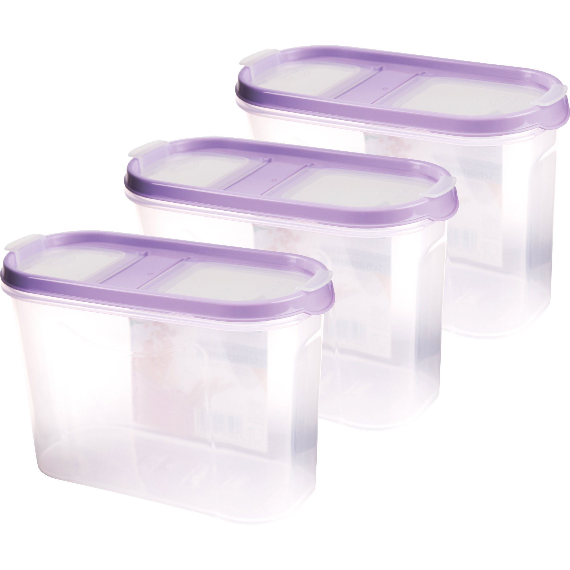 Bestlivings Vorratsdose Müslispender 1,4L - 4,5L, Kunststoff, (3-tlg., 1,4 Liter (7cm x 17cm x 12,5cm), Schüttdose für Lebensmittel, Vorratsbehälter Set - Frischhaltedosen